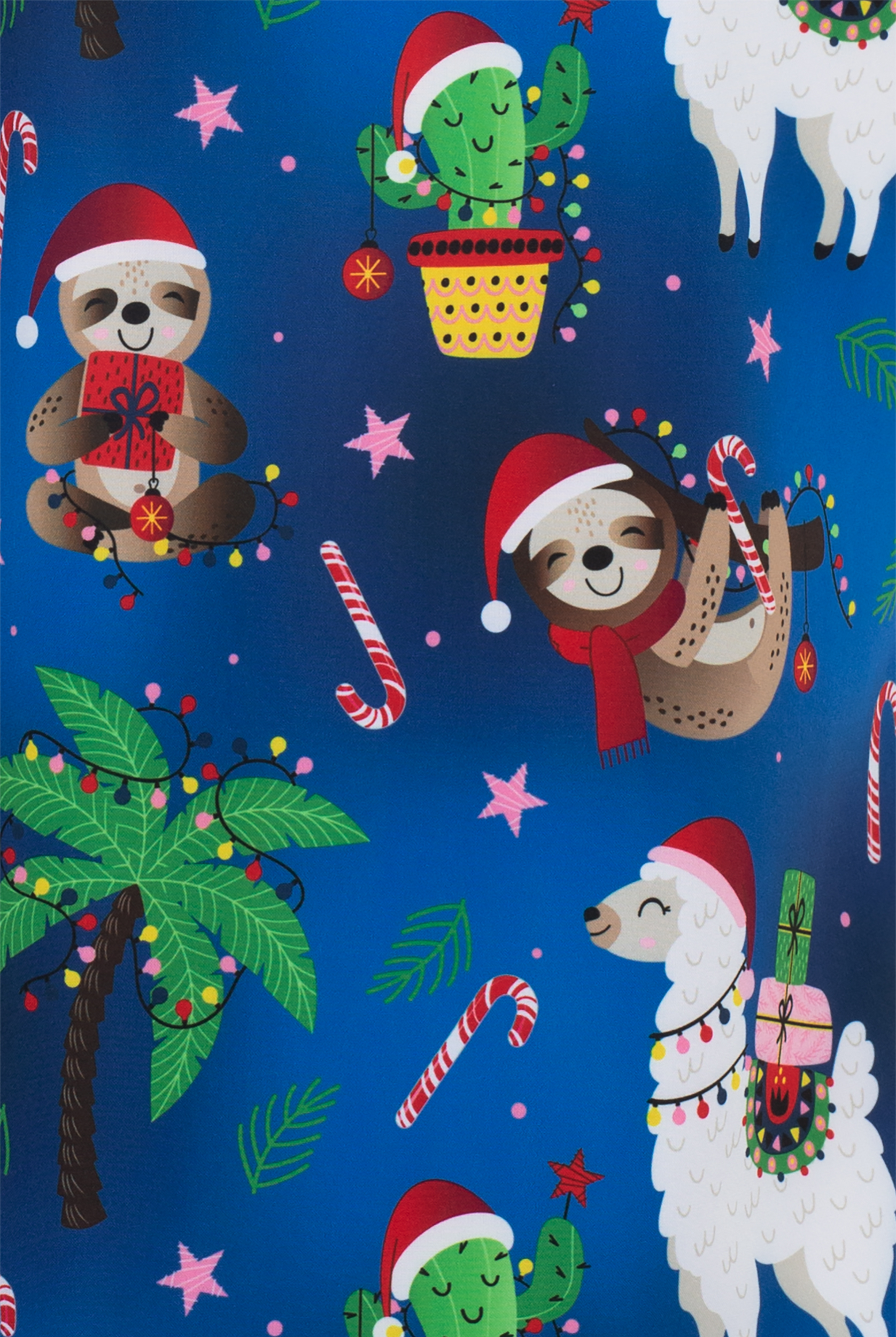 Zavate Ava Therese Deck The Palms Women's 2-Pocket STRETCH V-Neck Print Scrub Top