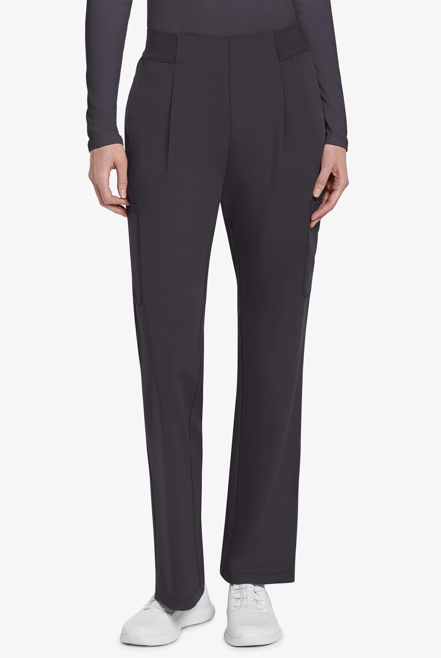 Cherokee Atmos Women's 4-Pocket STRETCH Coolmax Cargo Moderate Flare Scrub Pants
