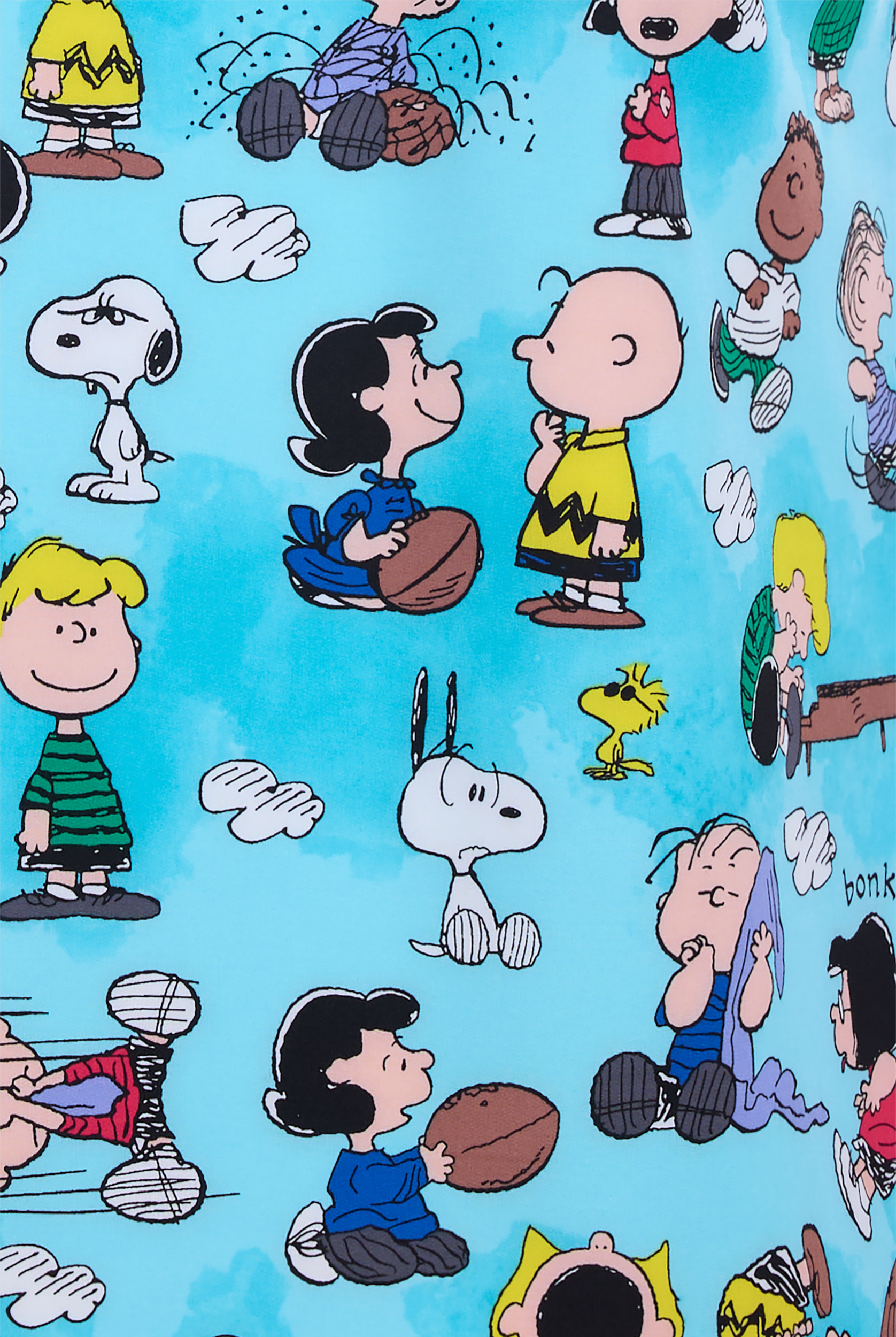 Blusa médica estampada Tooniforms Peanuts Goodness And Grief STRETCH con cuello en V y 2 bolsillos para mujer