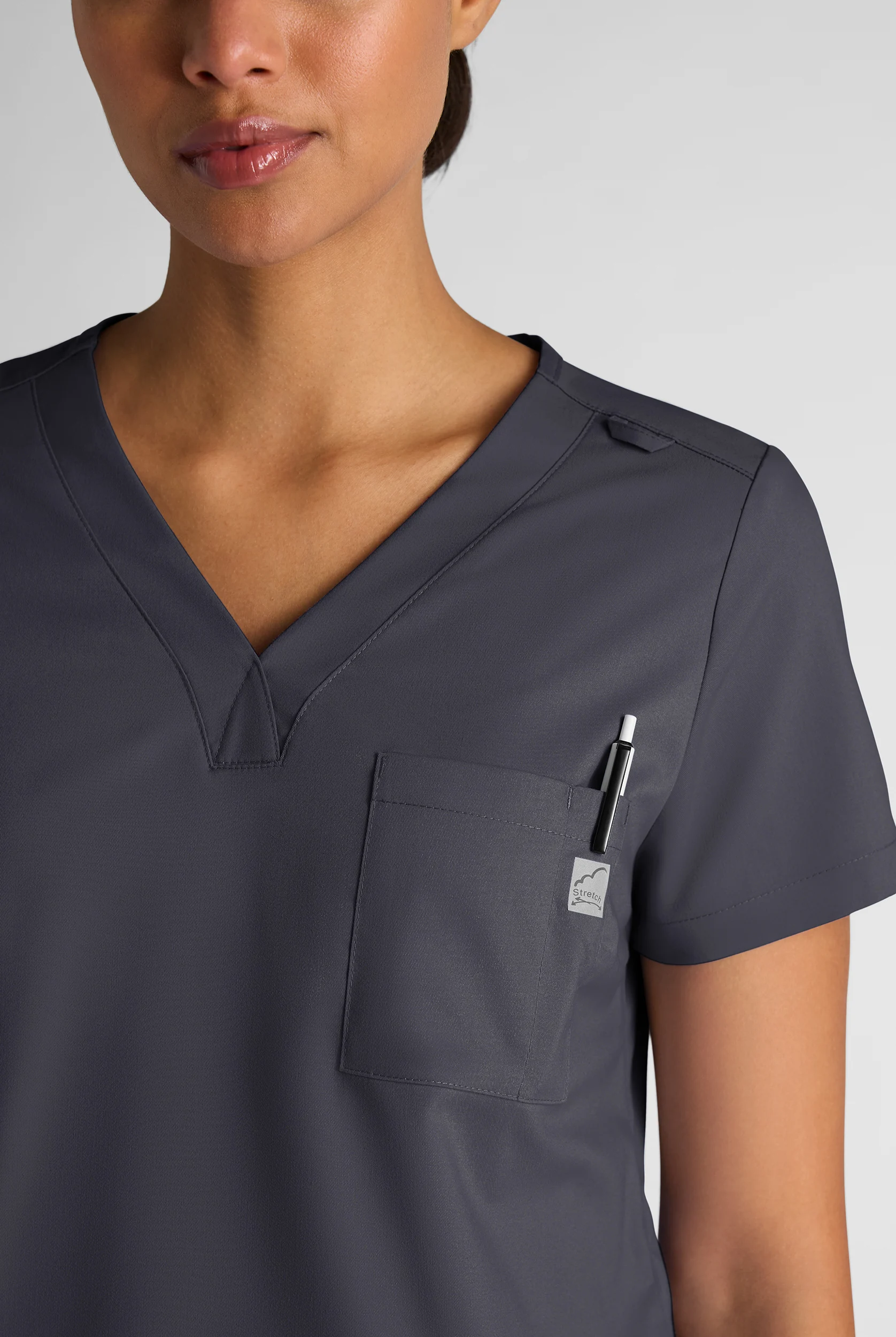 Butter-Soft STRETCH FLXTEK+ Women's 2-Pocket V-Neck Tuck-In Scrub Top