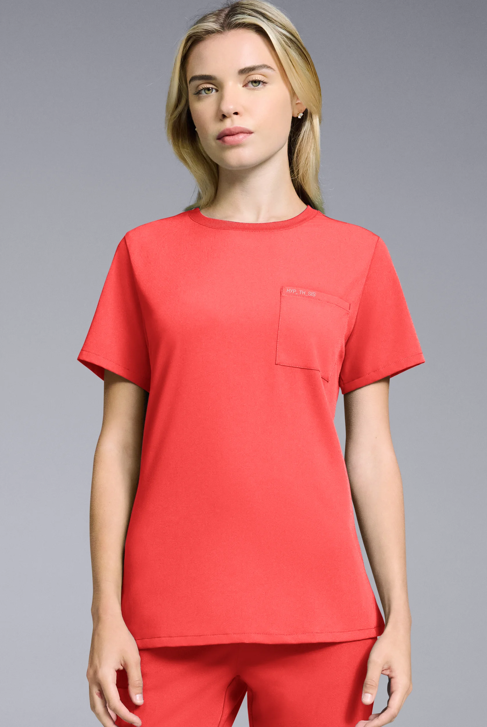 Hypothesis Women's Base Crew-Neck Tuck-In Scrub Top