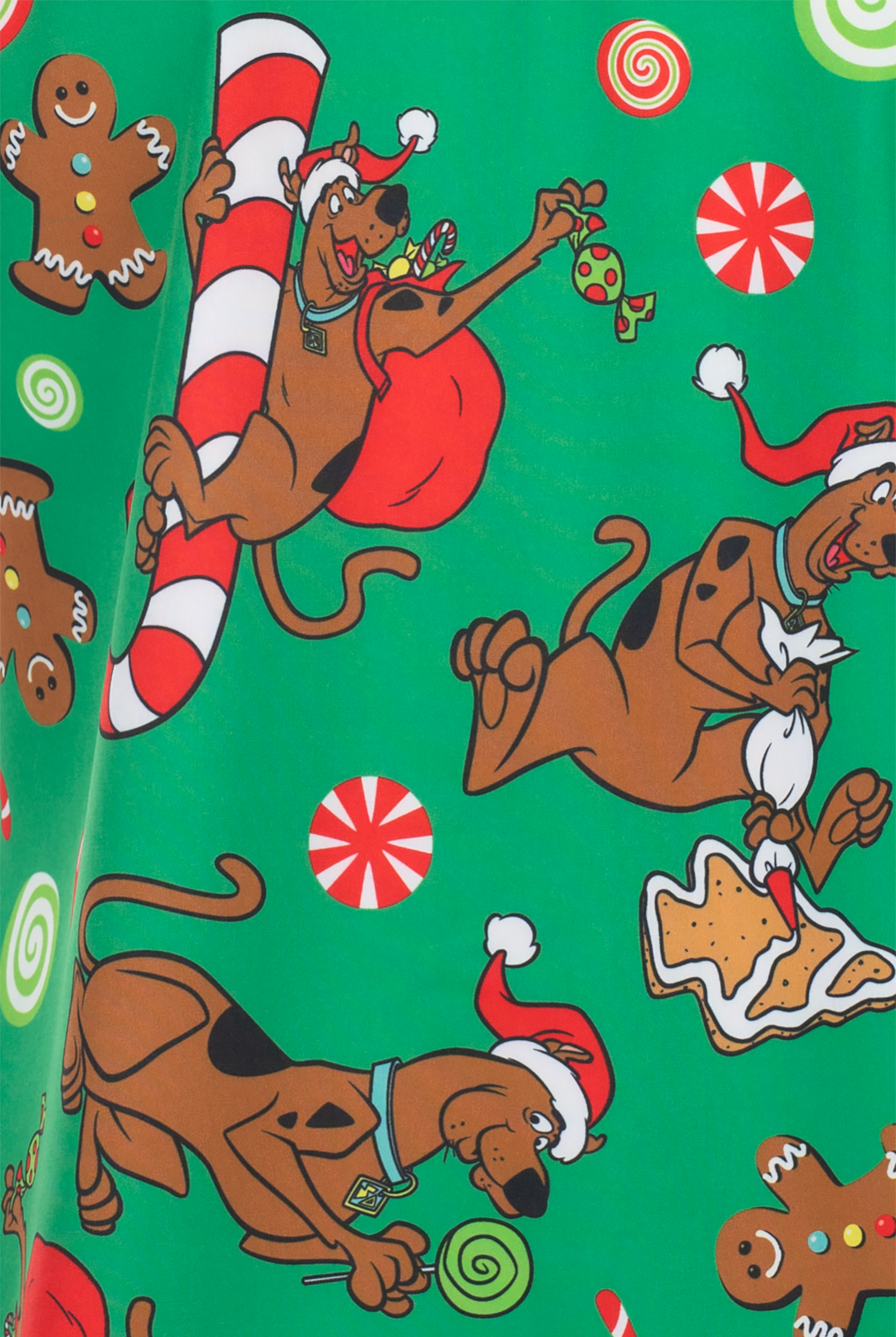 Scooby Doo Christmas by Funscrubs Women's 2-Pocket STRETCH V-Neck Print Scrub Top