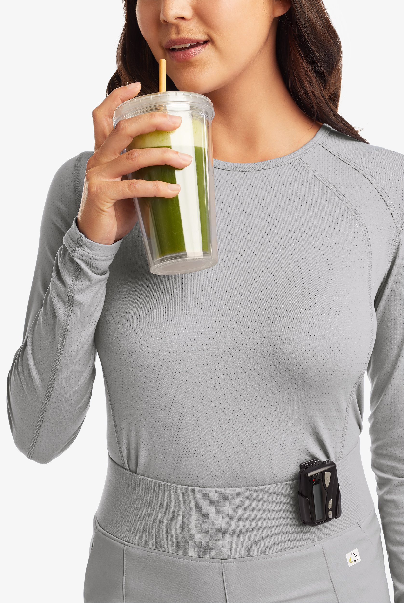 Camiseta médica ReSurge Jade con mangas largas para mujer