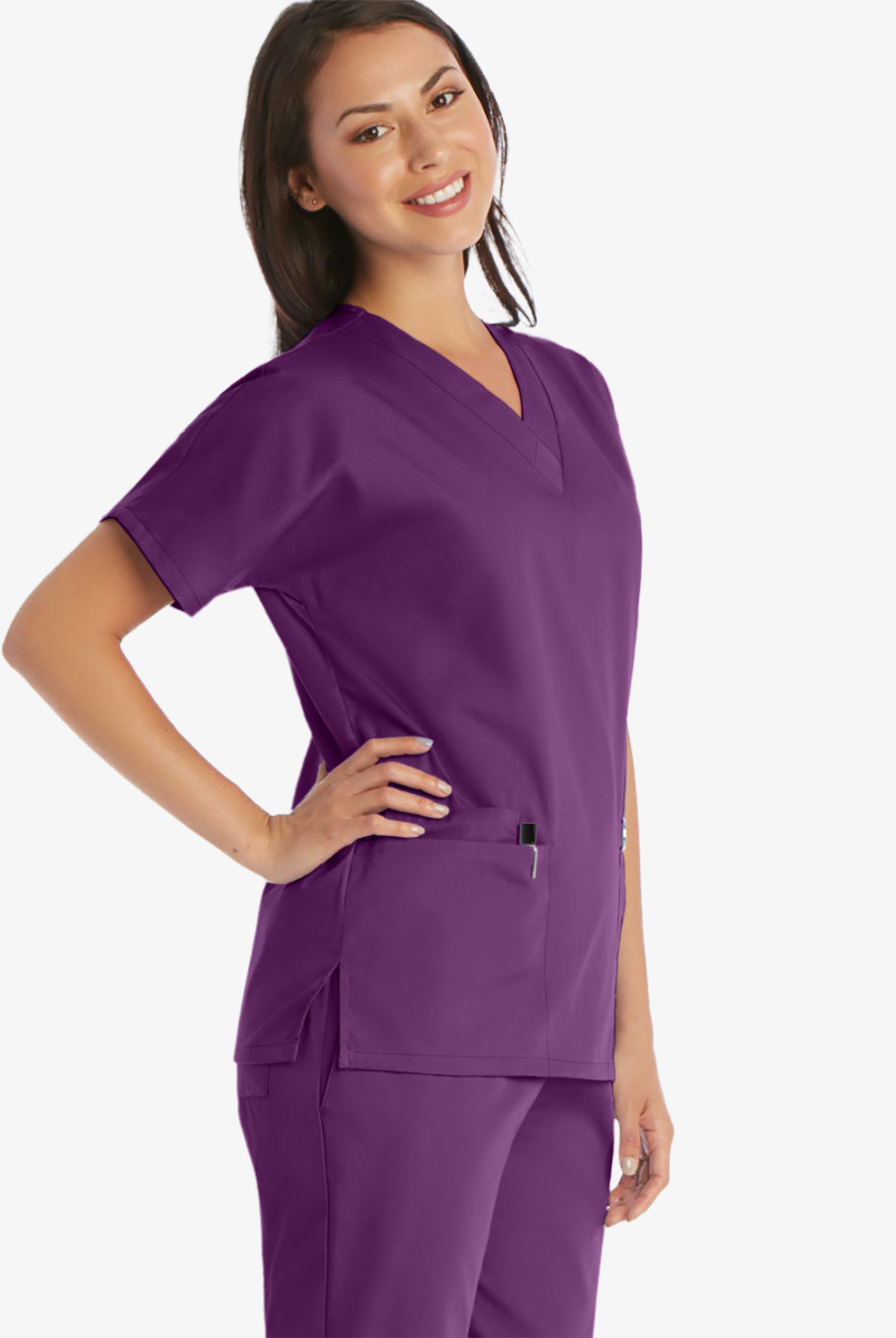 Cherokee Workwear Women's 3-Pocket V-Neck Scrub Top