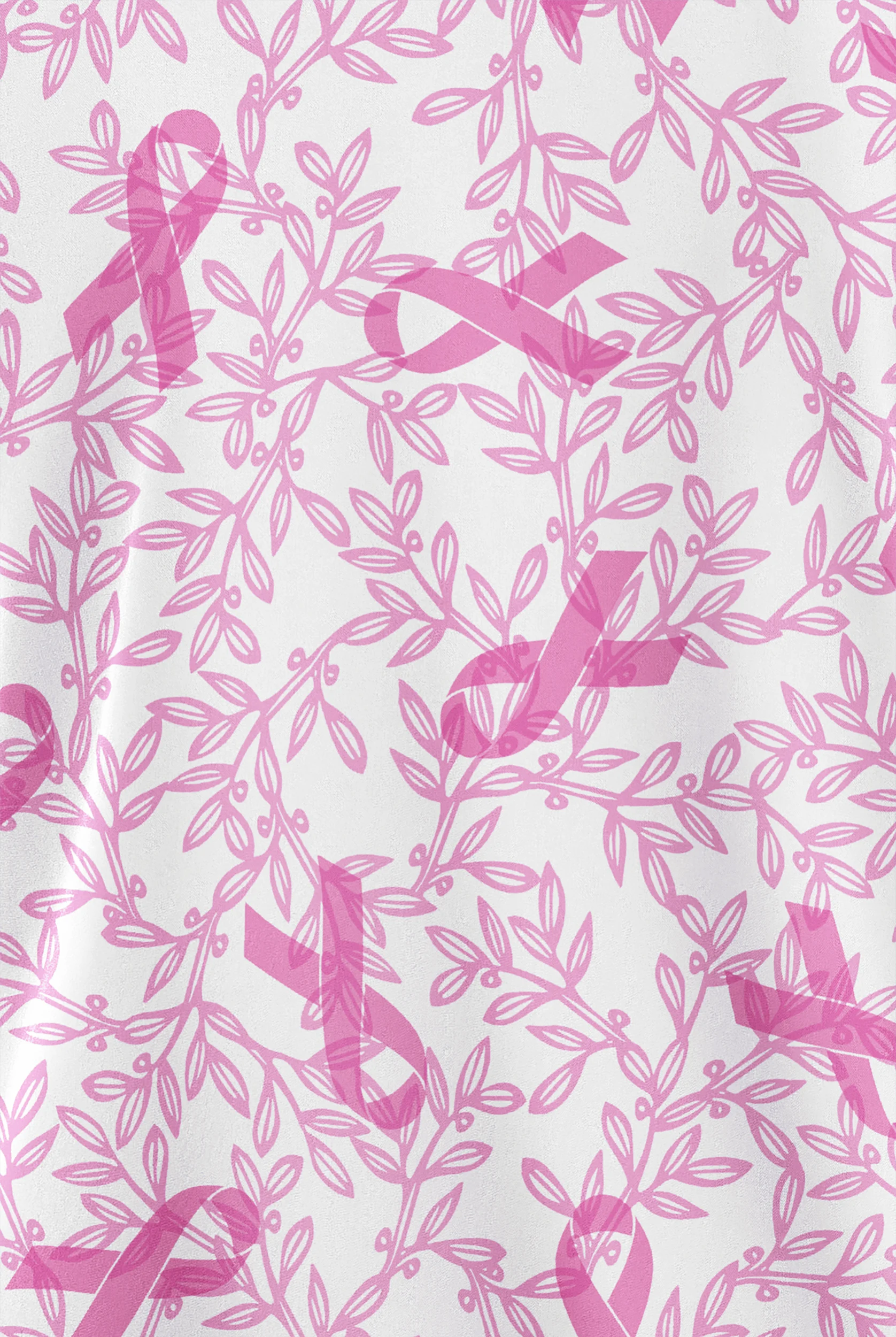 Easy STRETCH Hope Blossoms Women's V-Neck 2 Pocket Printed Scrub Top
