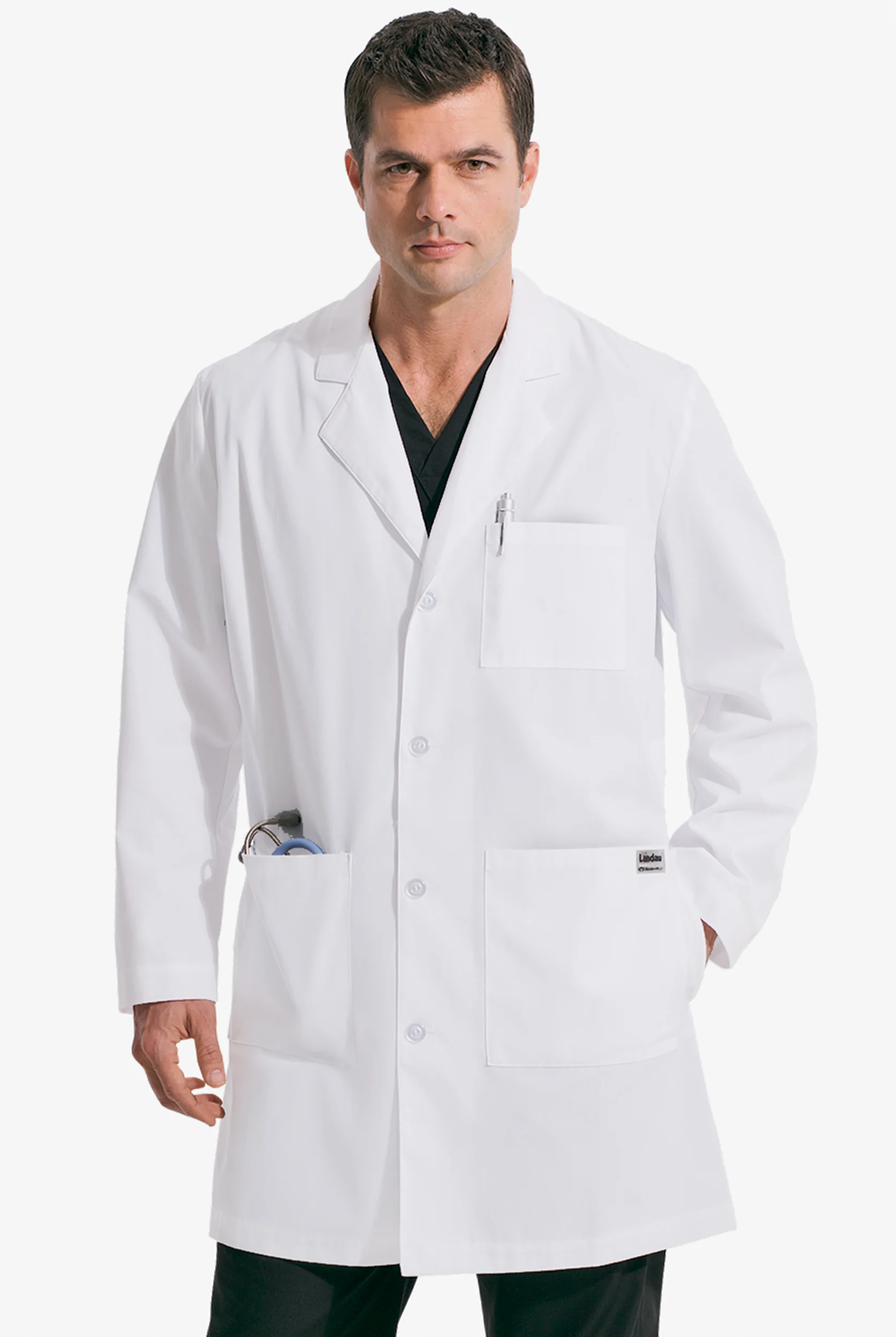 Landau Men's 37" 5-Pocket Lab Coat