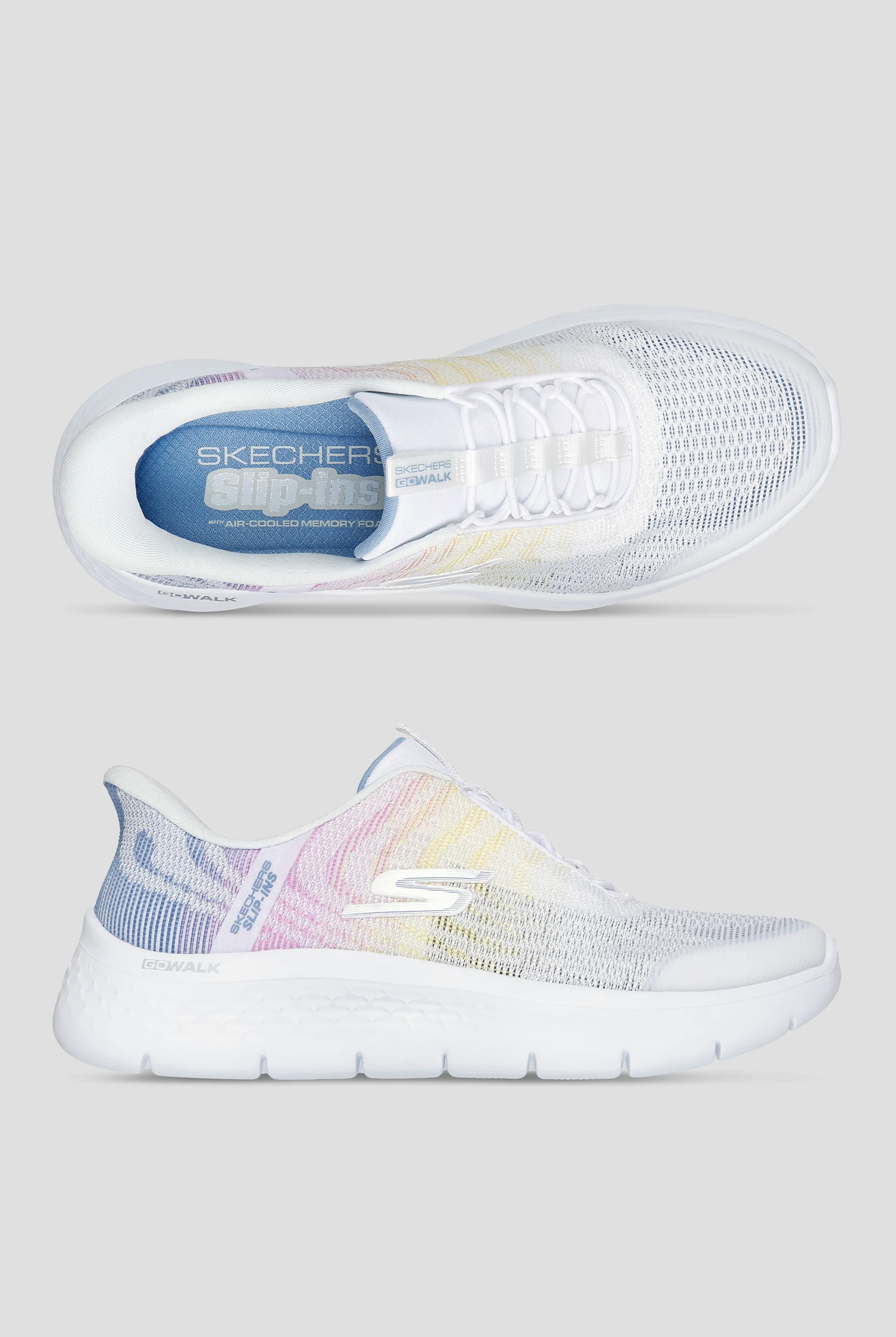 Skechers Performance Go Walk Flex Ombre Athletic Slip-Ins Bungee Shoes