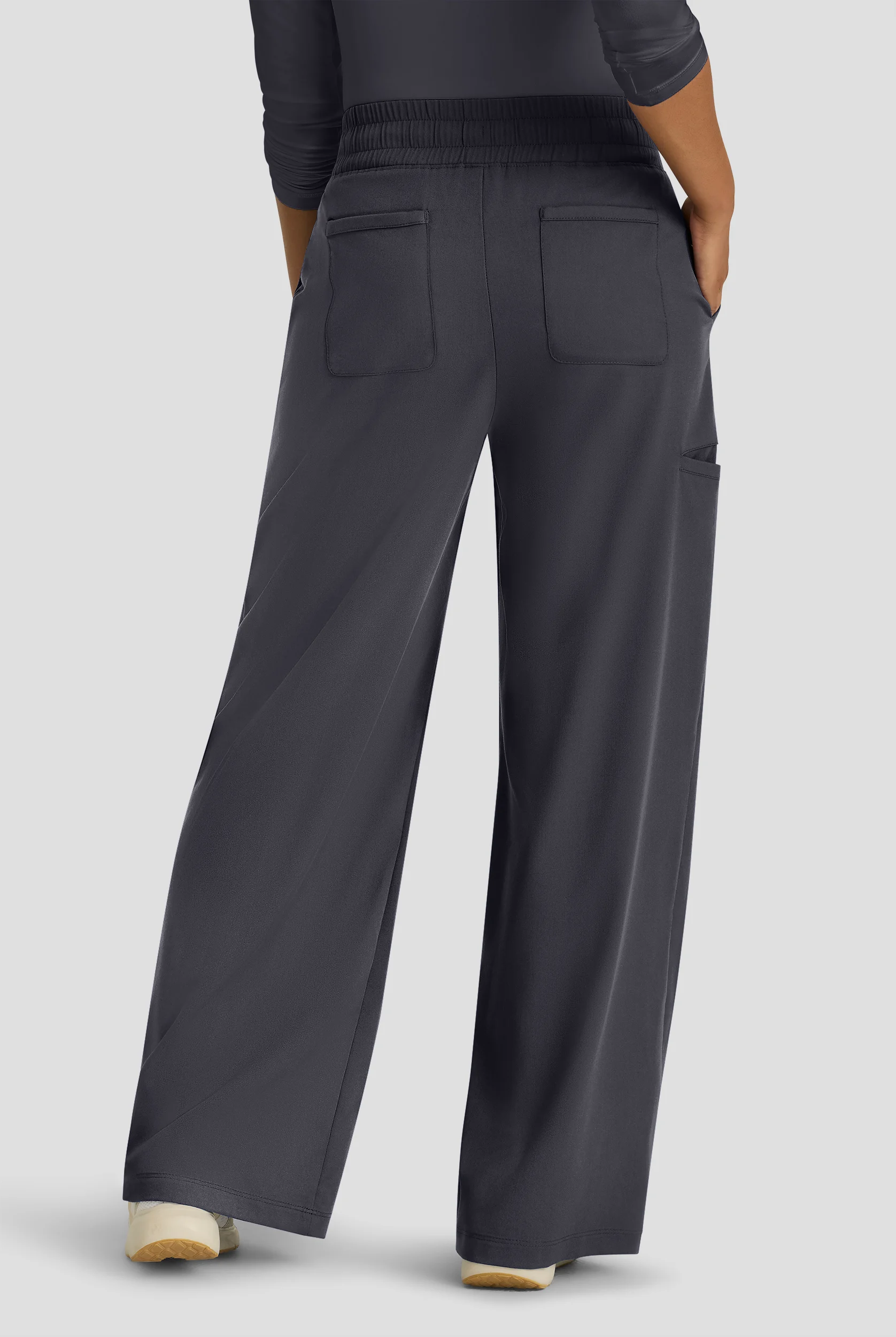 Grey's Anatomy by Barco Spandex STRETCH Emerson Women's 5-Pocket High-Rise Wide Leg Scrub Pants