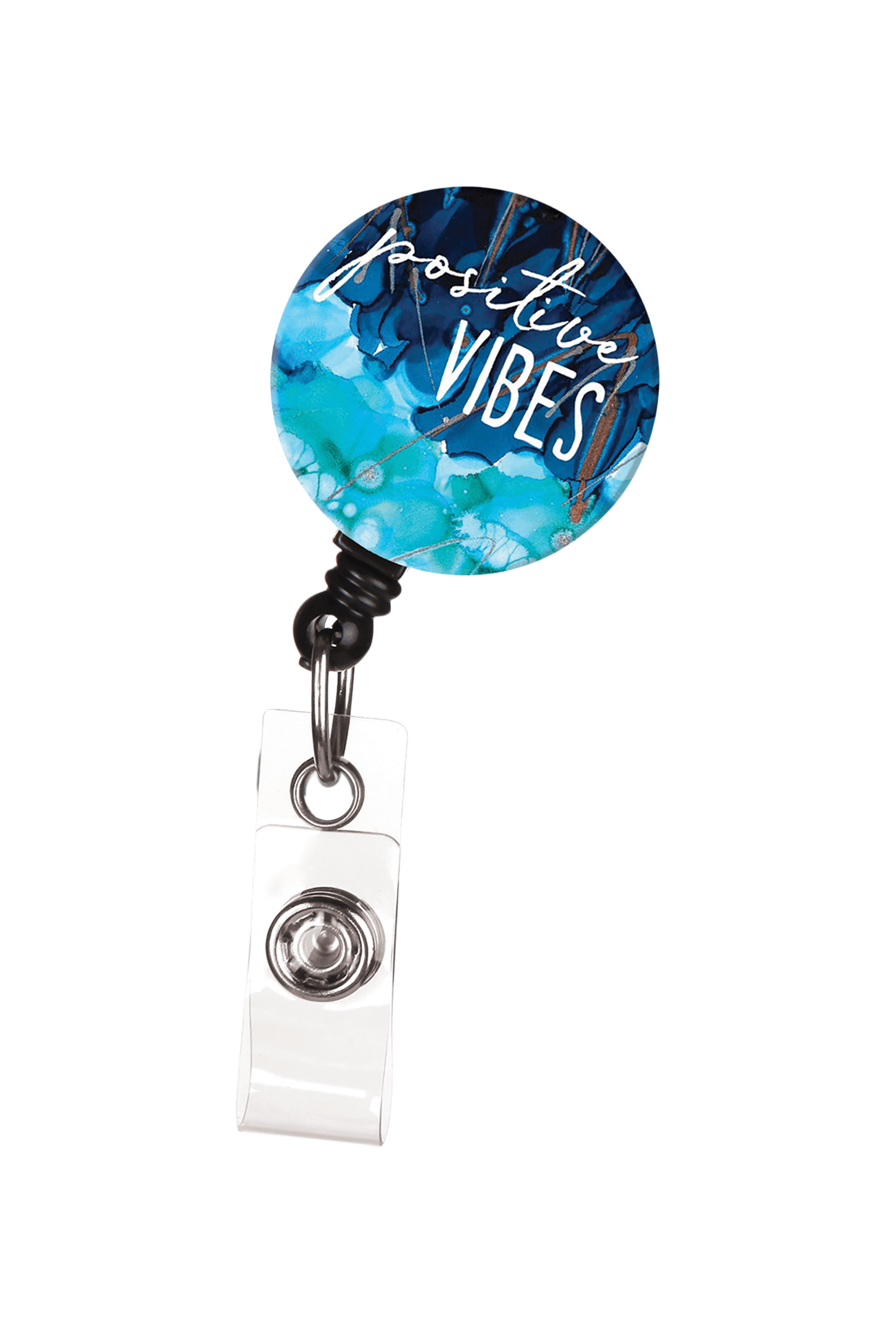 ID Avenue Lovitude Positive Vibes Retractable Badge Reel