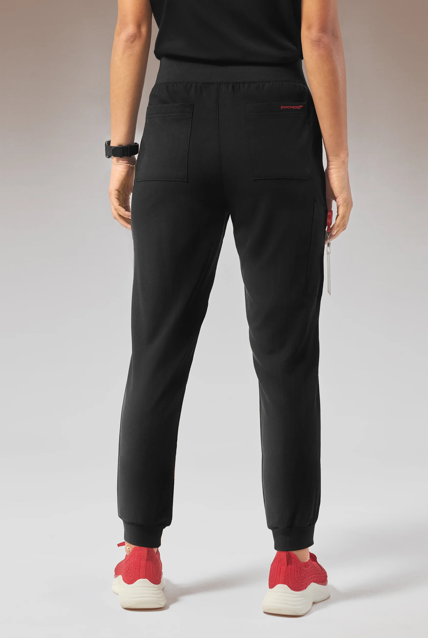 Hypothesis (RED) Base Women's 6-Pocket STRETCH Jogger Scrub Pant