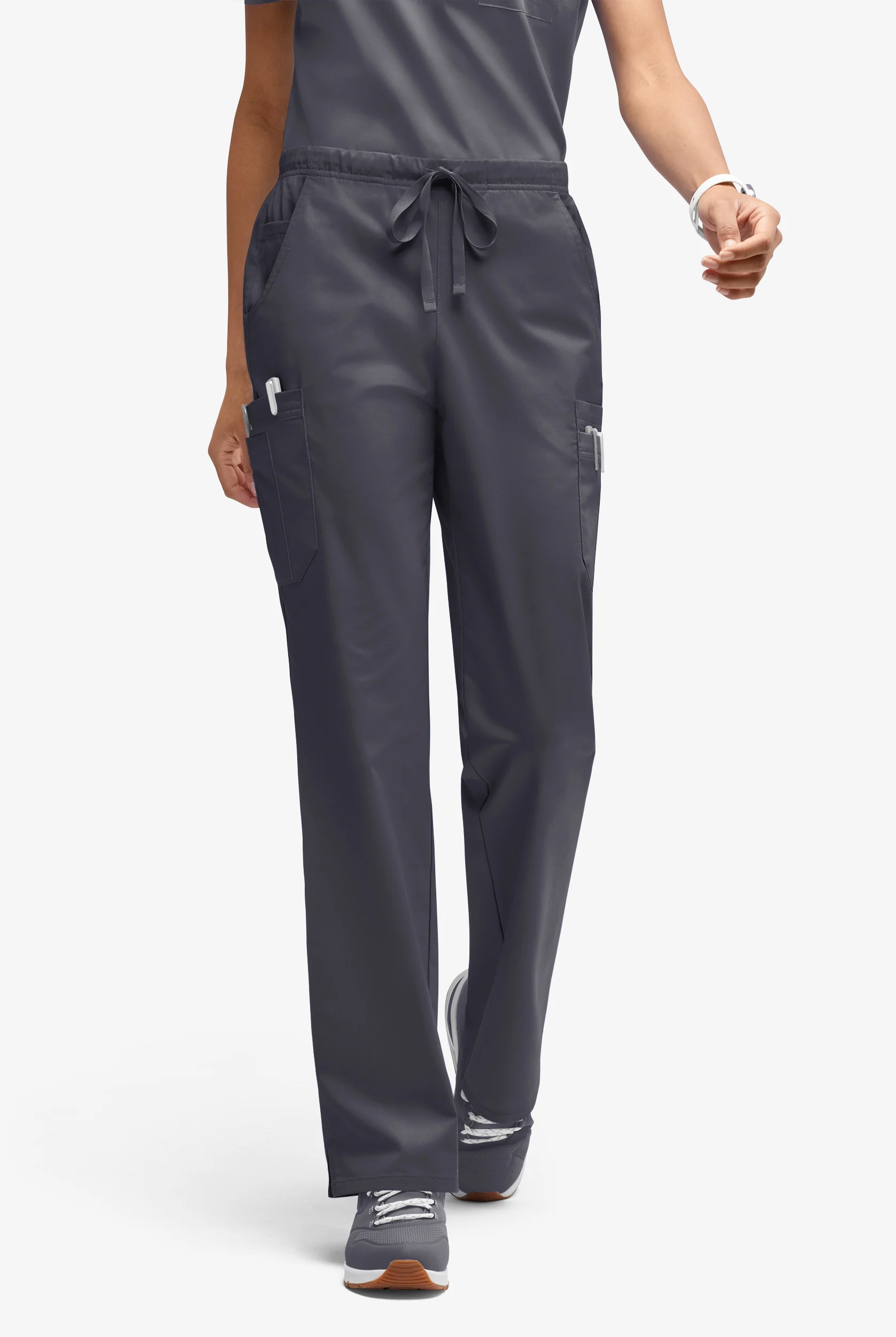 Pantal&oacute;n m&eacute;dico Butter-Soft STRETCH de tiro medio con piernas rectas y 10 bolsillos para mujer
