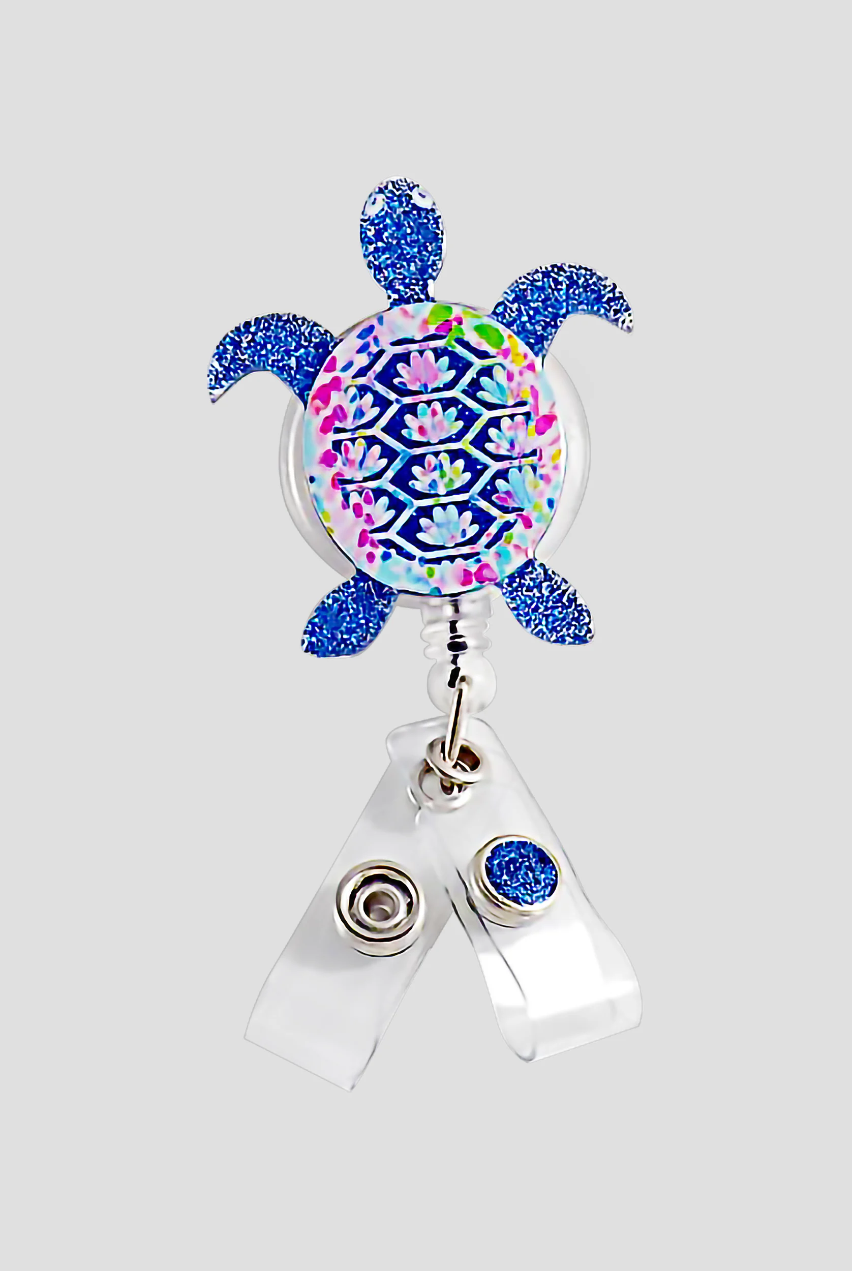 Outside the Box Glitterific Sea Turtle Badge Holder