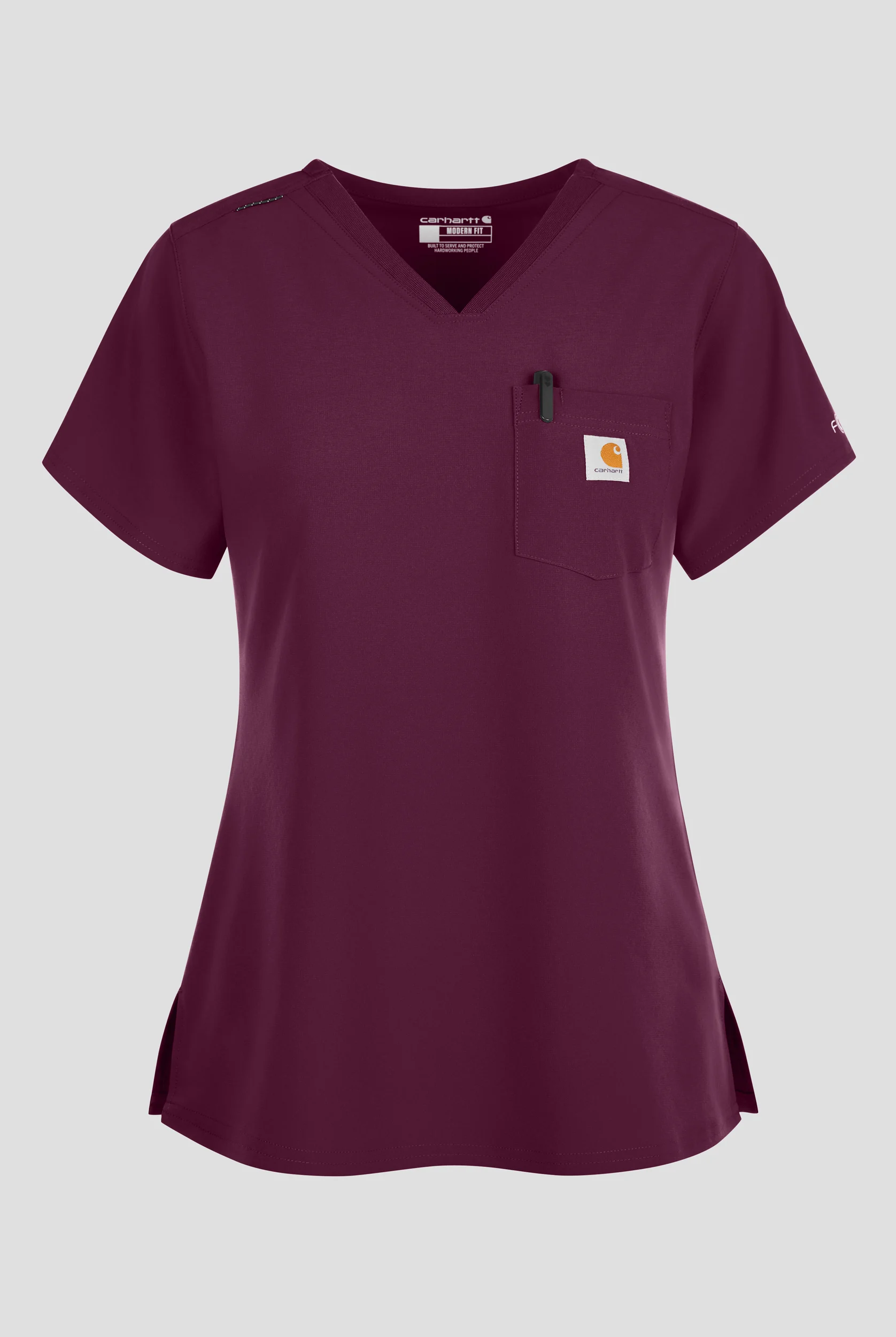 Blusa m&eacute;dica Carhartt Cross-Flex Force STRETCH con paneles de tejido y 1 bolsillo para mujer