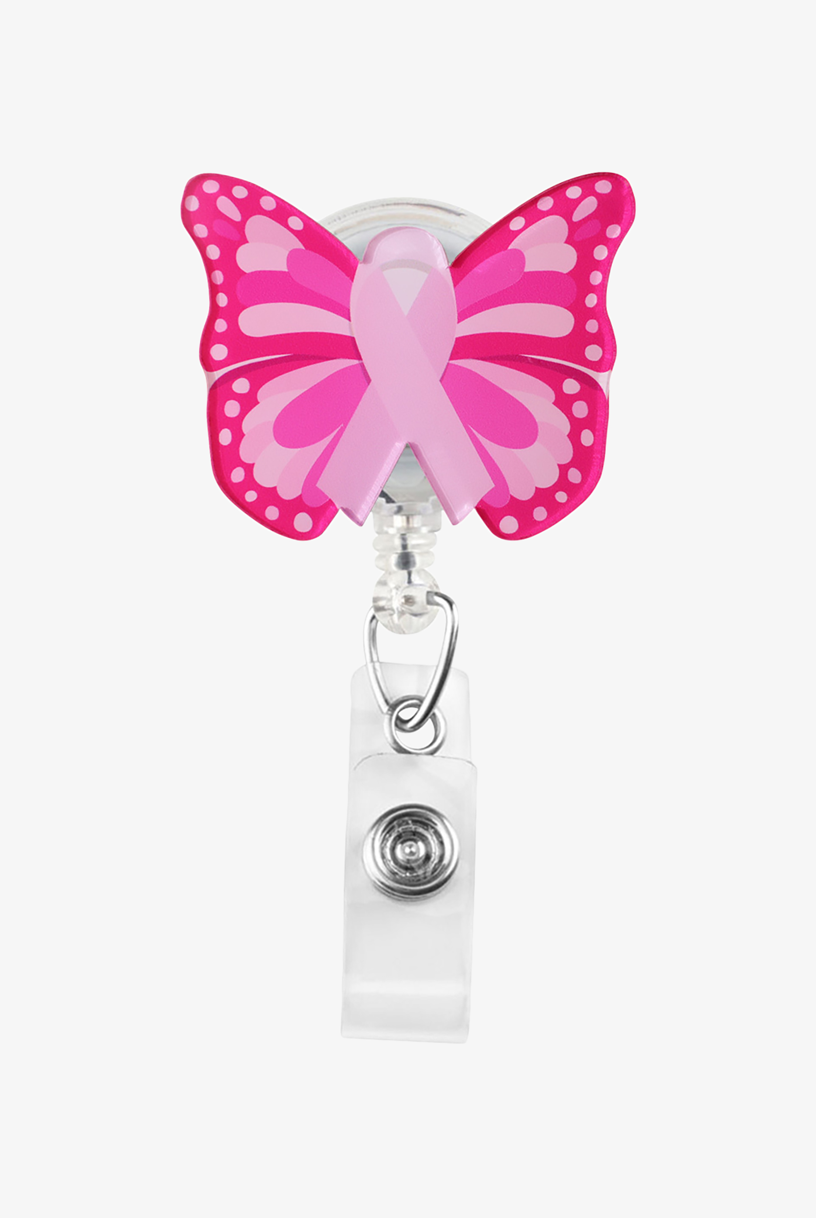Outside the Box Breast Cancer Awareness Acrylic ID Badge Holder