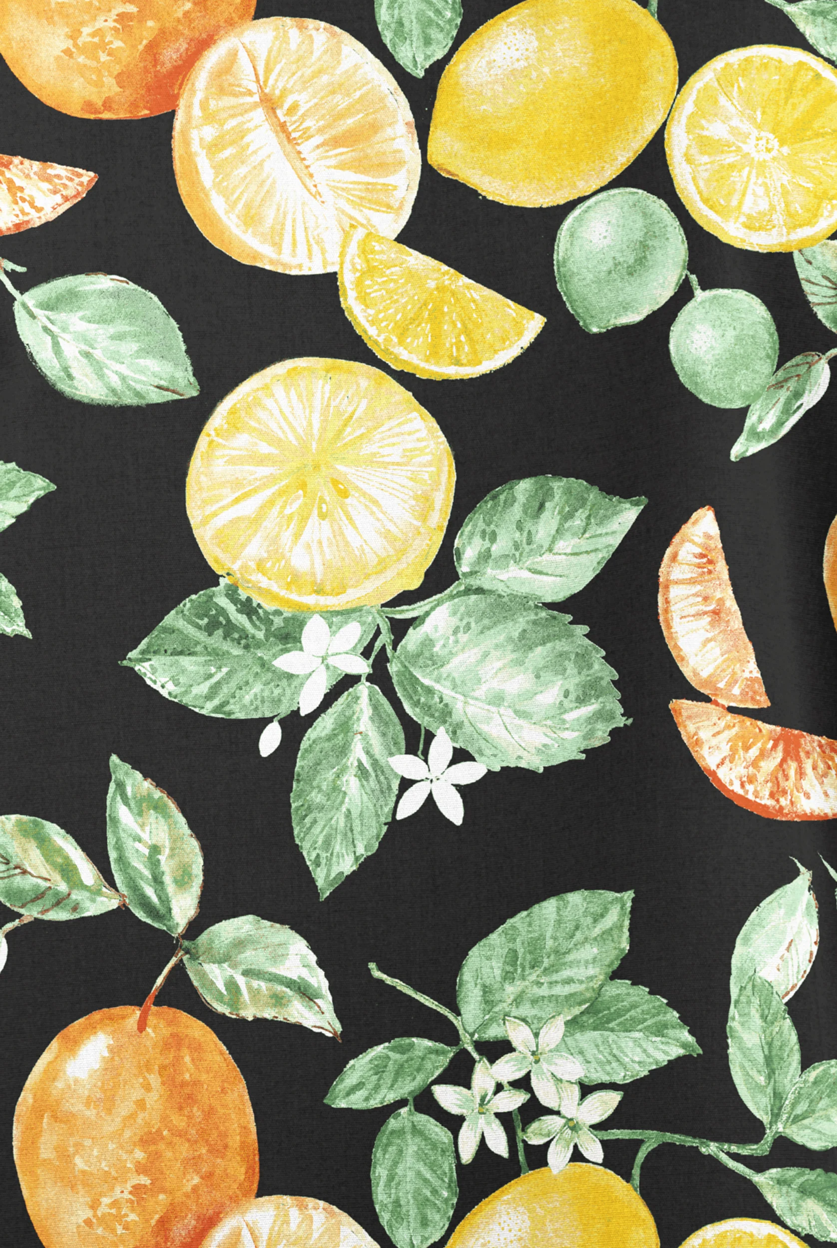 Butter-Soft Originals Citrus Harvest Unisex 2-Pocket Printed Scrub Top