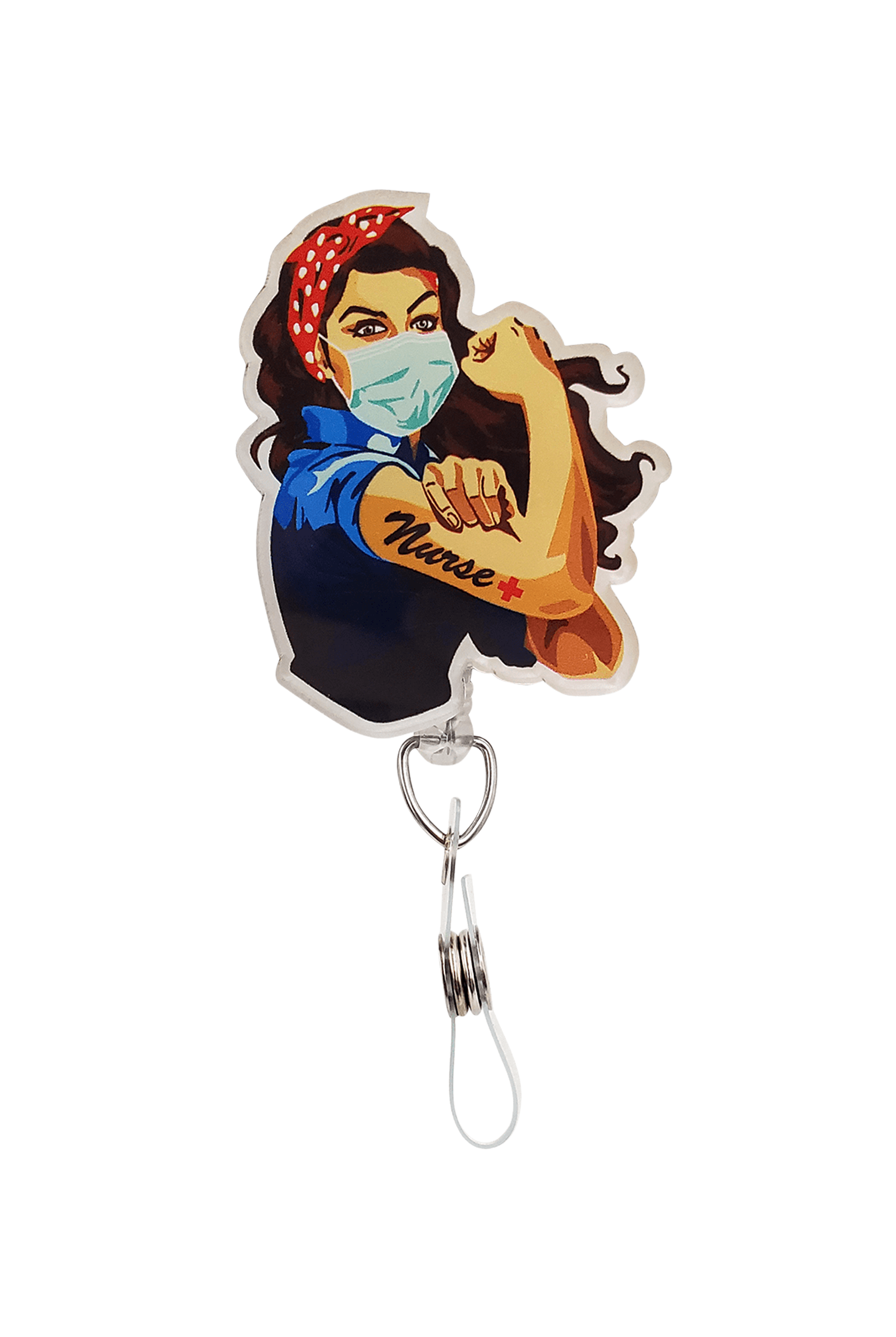 Outside the Box Nurse Acrylic Swivel Badge Reel