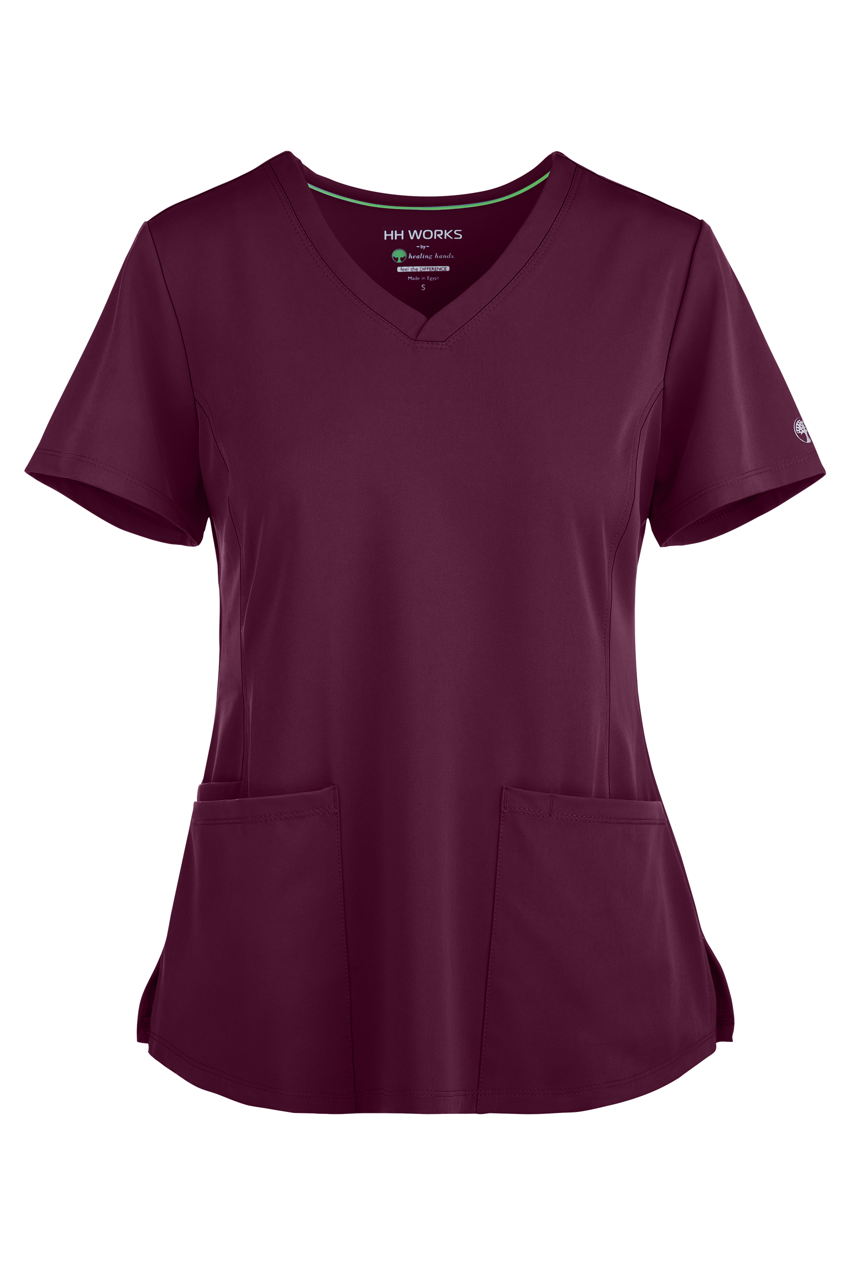 HH Works by Healing Hands Monica Women's 4-Pocket STRETCH V-Neck Scrub Top