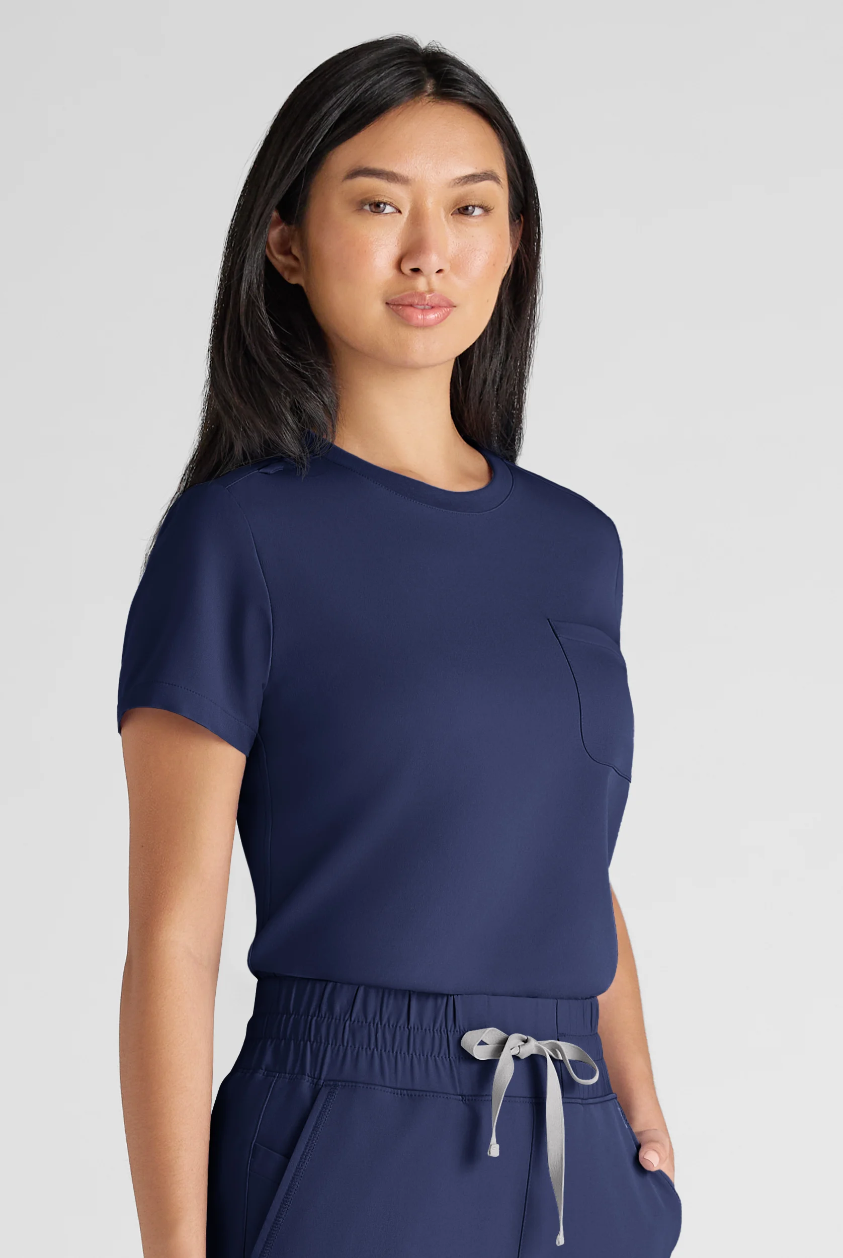 ReSurge Citrine Women's 1-Pocket Crew Neck Tuck In / Wear Out Scrub Top