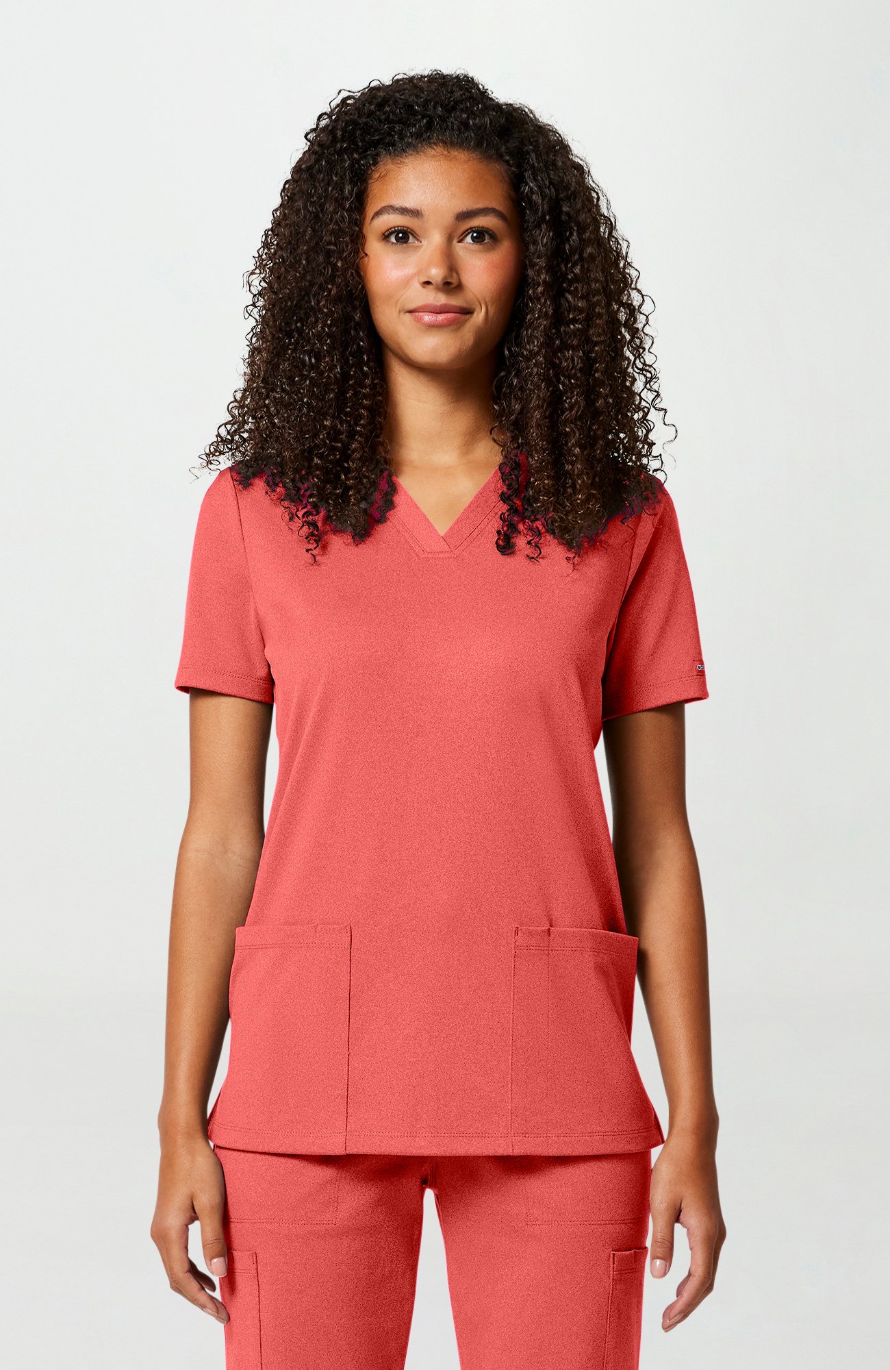 Cherokee Achieve Women's 2-Pocket STRETCH Knit V-Neck Scrub Top