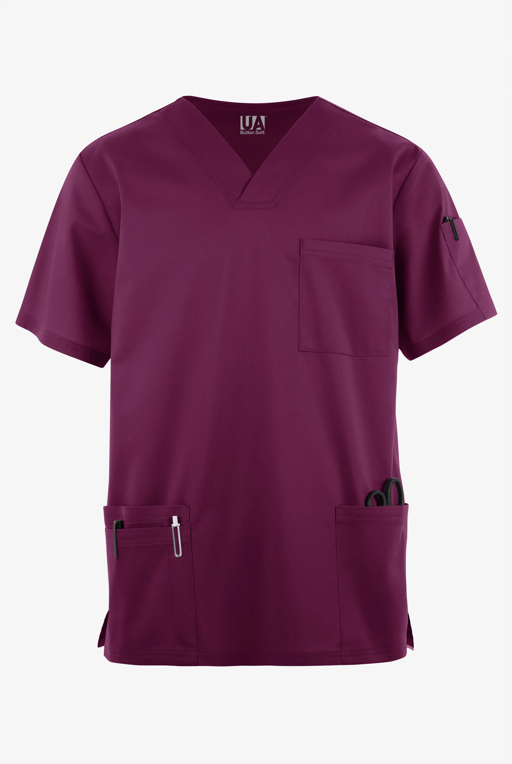 Butter-Soft STRETCH Men's 6-Pocket V-Neck Scrub Top