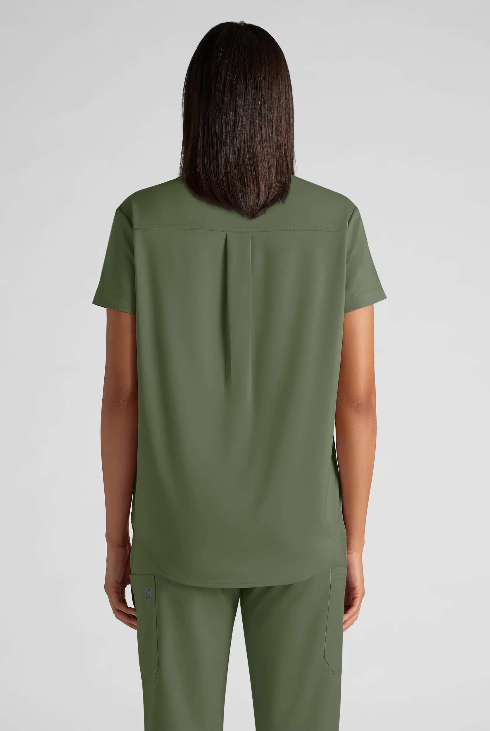 Butter-Soft STRETCH FLXTEK+ Women's 2-Pocket Oversized Henley Scrub Top