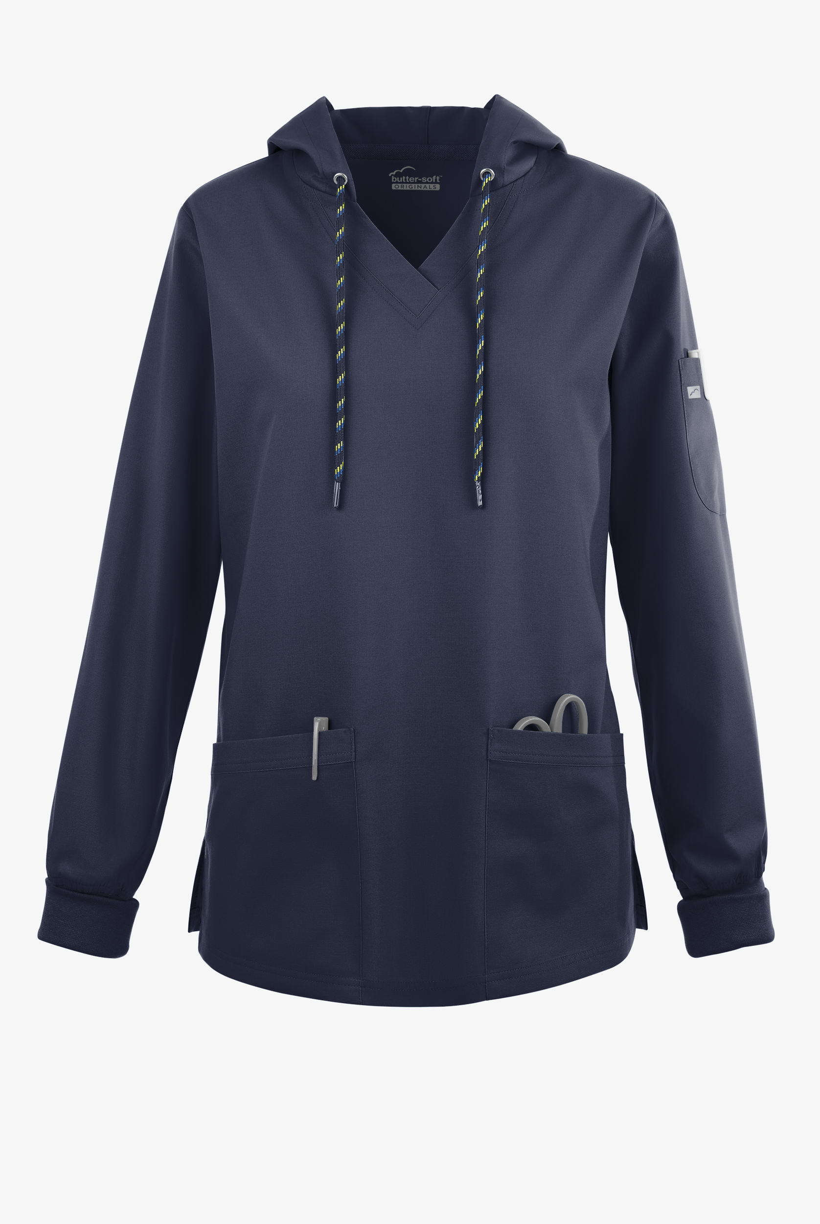 Strictly Scrubs Women's 5-Pocket Long Sleeve Pullover Hoodie