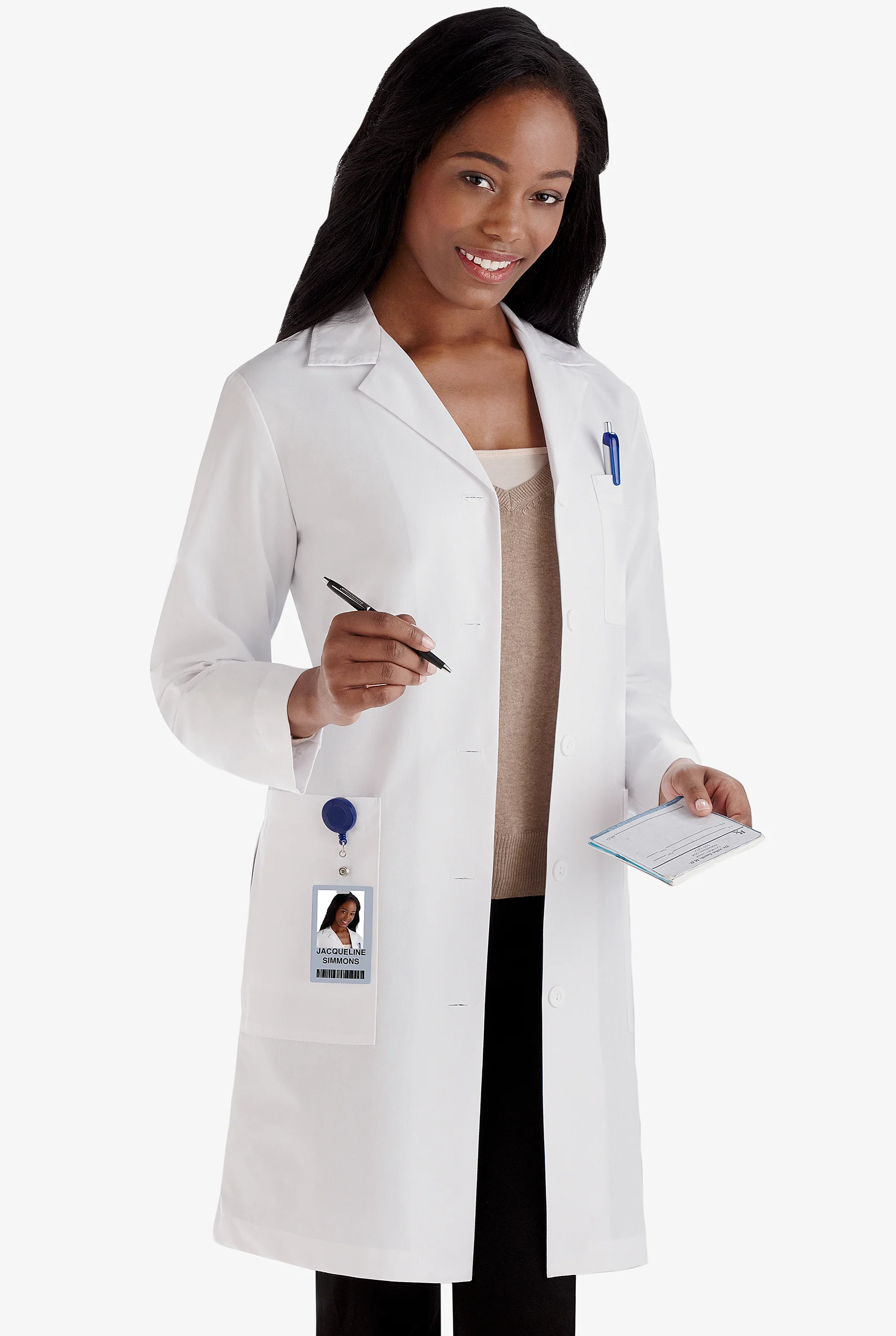 White Swan Meta Women's 37" 5-Pocket Lab Coat