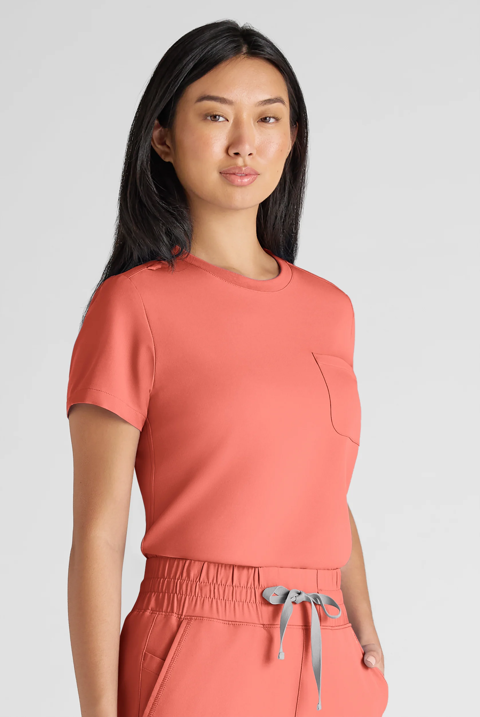 ReSurge Citrine Women's 1-Pocket Crew Neck Tuck In / Wear Out Scrub Top