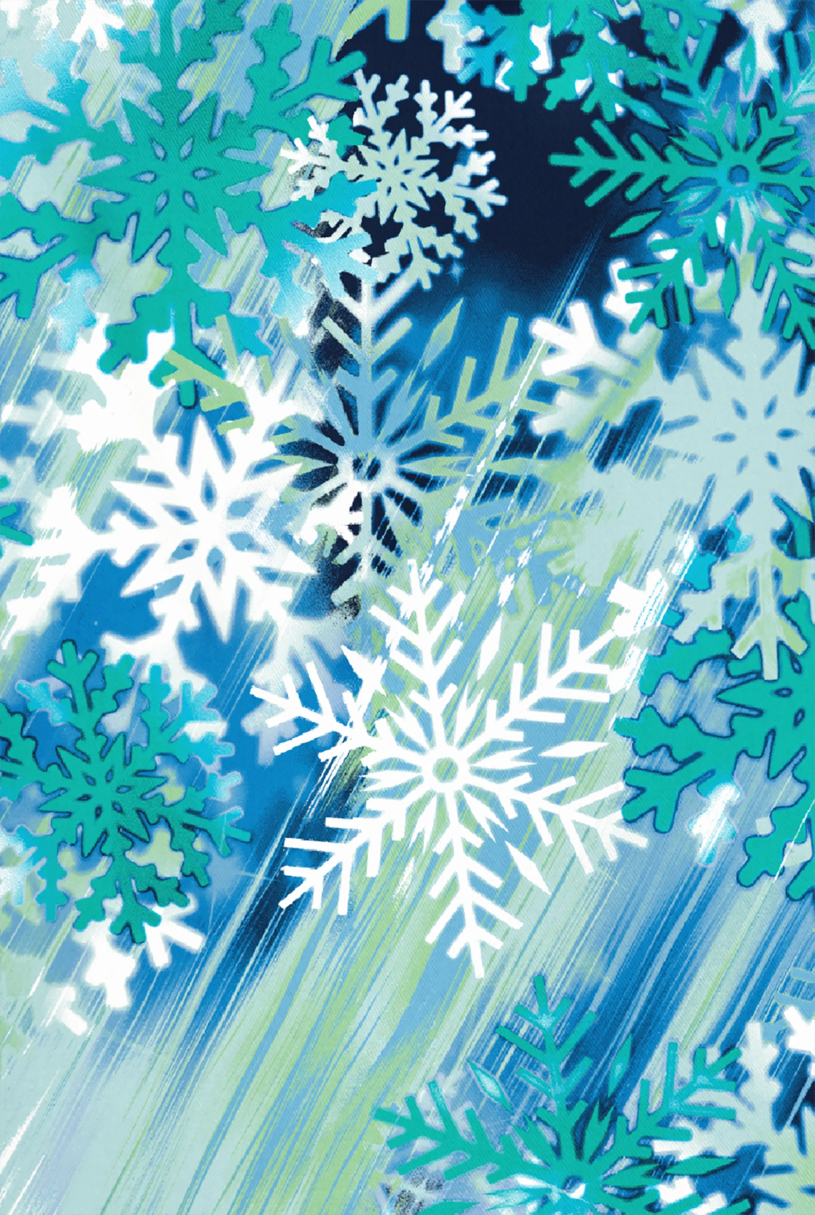 Blusa médica estampada Butter-Soft STRETCH Big City Flurry Teal con cuello en V y 1 bolsillo para mujer