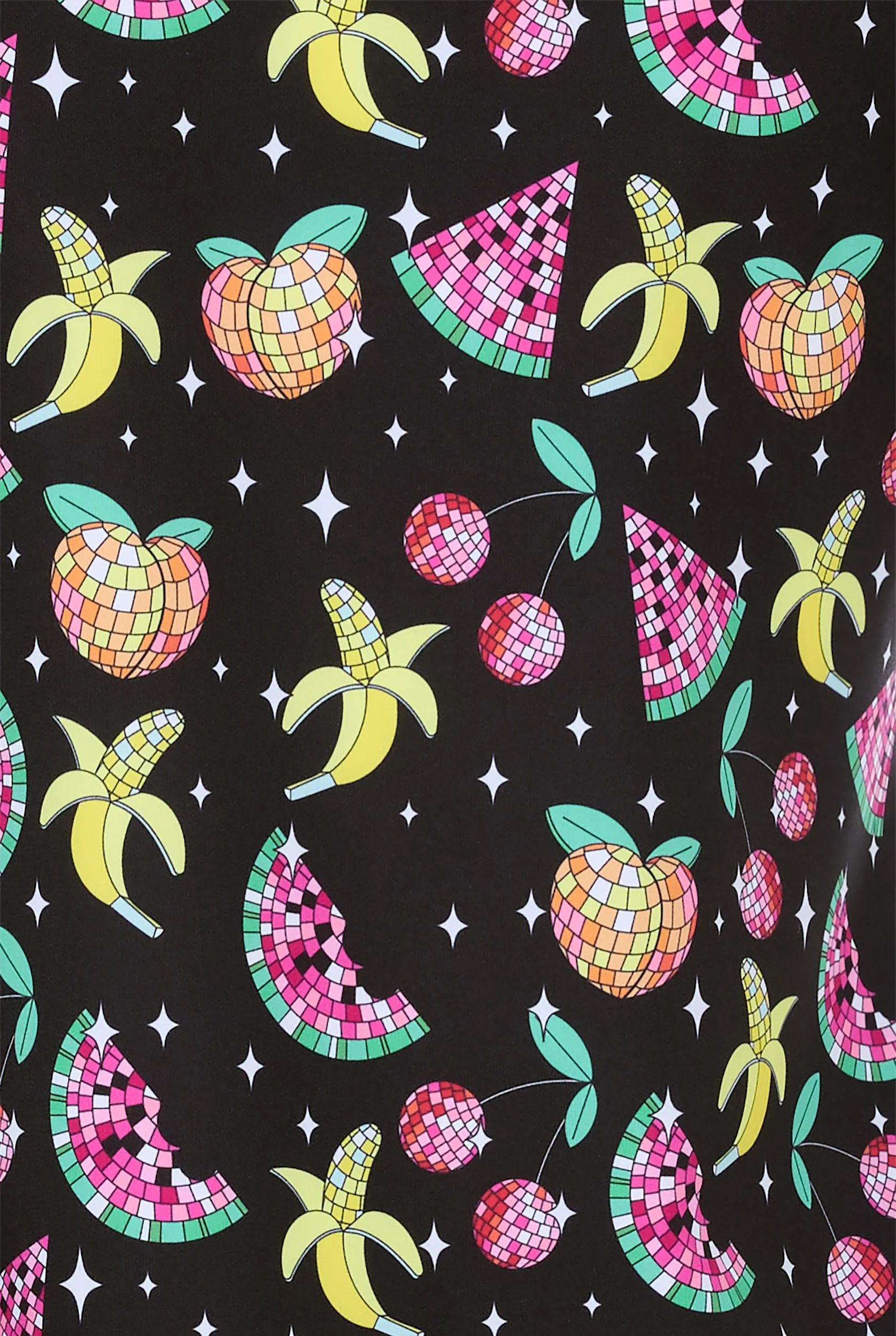 Blusa m&eacute;dica estampada Zavate Ava Therese Groovy Fruits STRETCH con cuello en V y 2 bolsillos para mujer