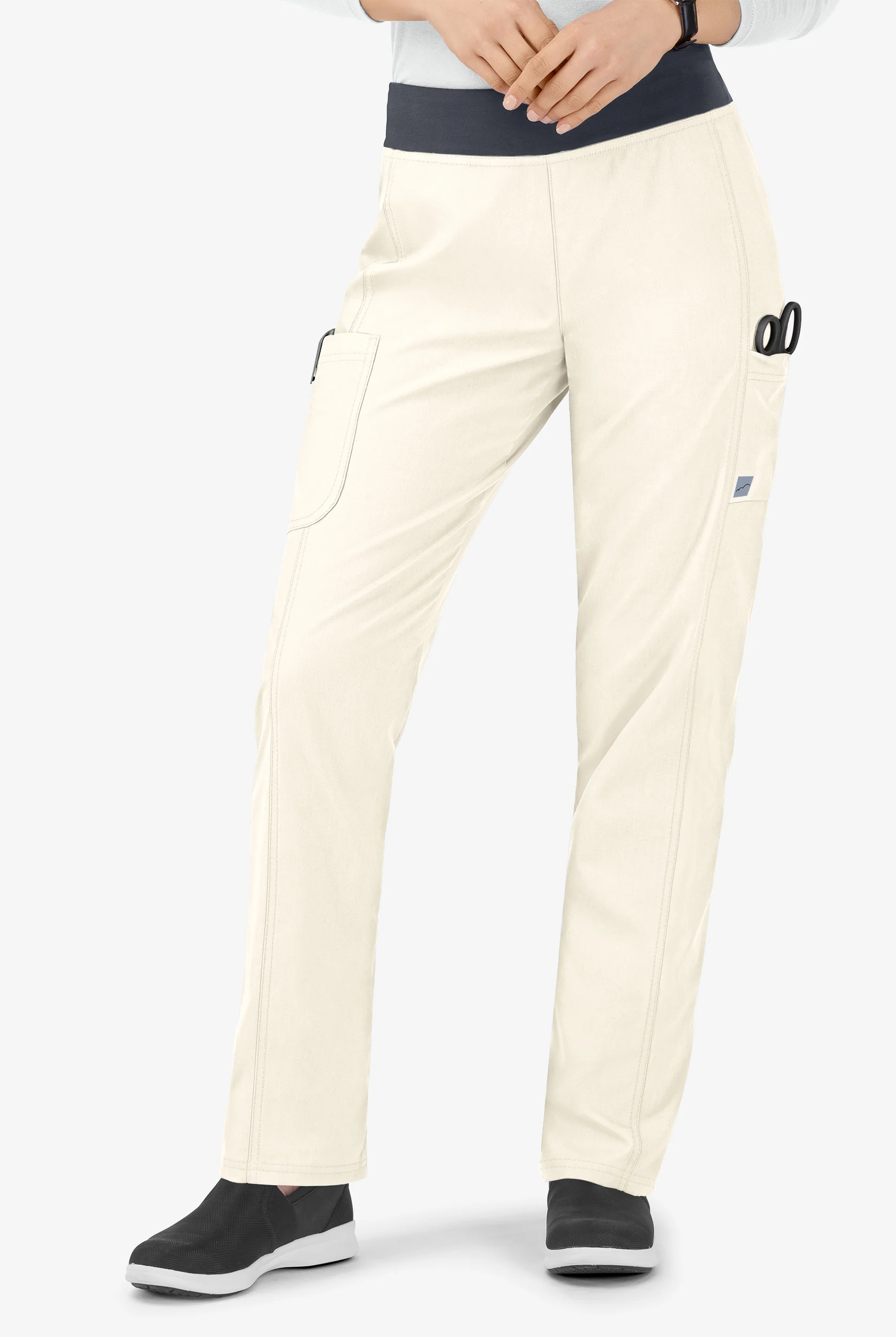 Butter-Soft Core Women's 5-Pocket Yoga Inspired Scrub Pants - Petite