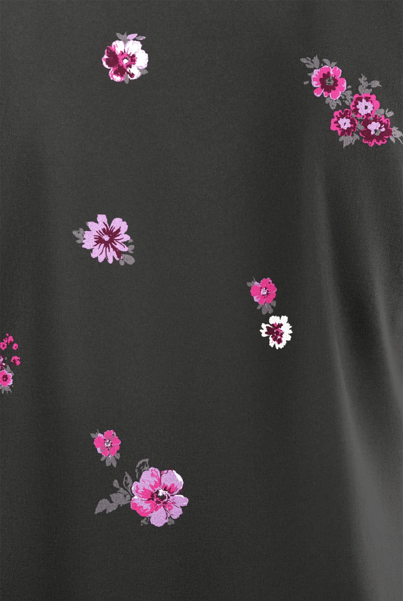 Butter-Soft STRETCH Fall Blossom Women's 3-Pocket V-Neck Print Scrub Top