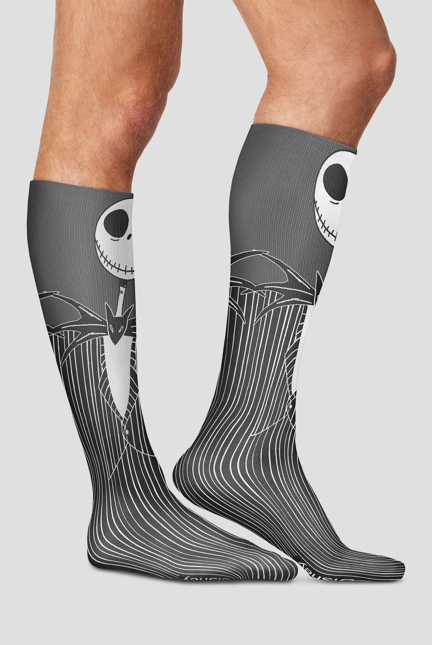 Tooniforms Mens Pumpkin King 10-15 mmHG Light Compression Socks