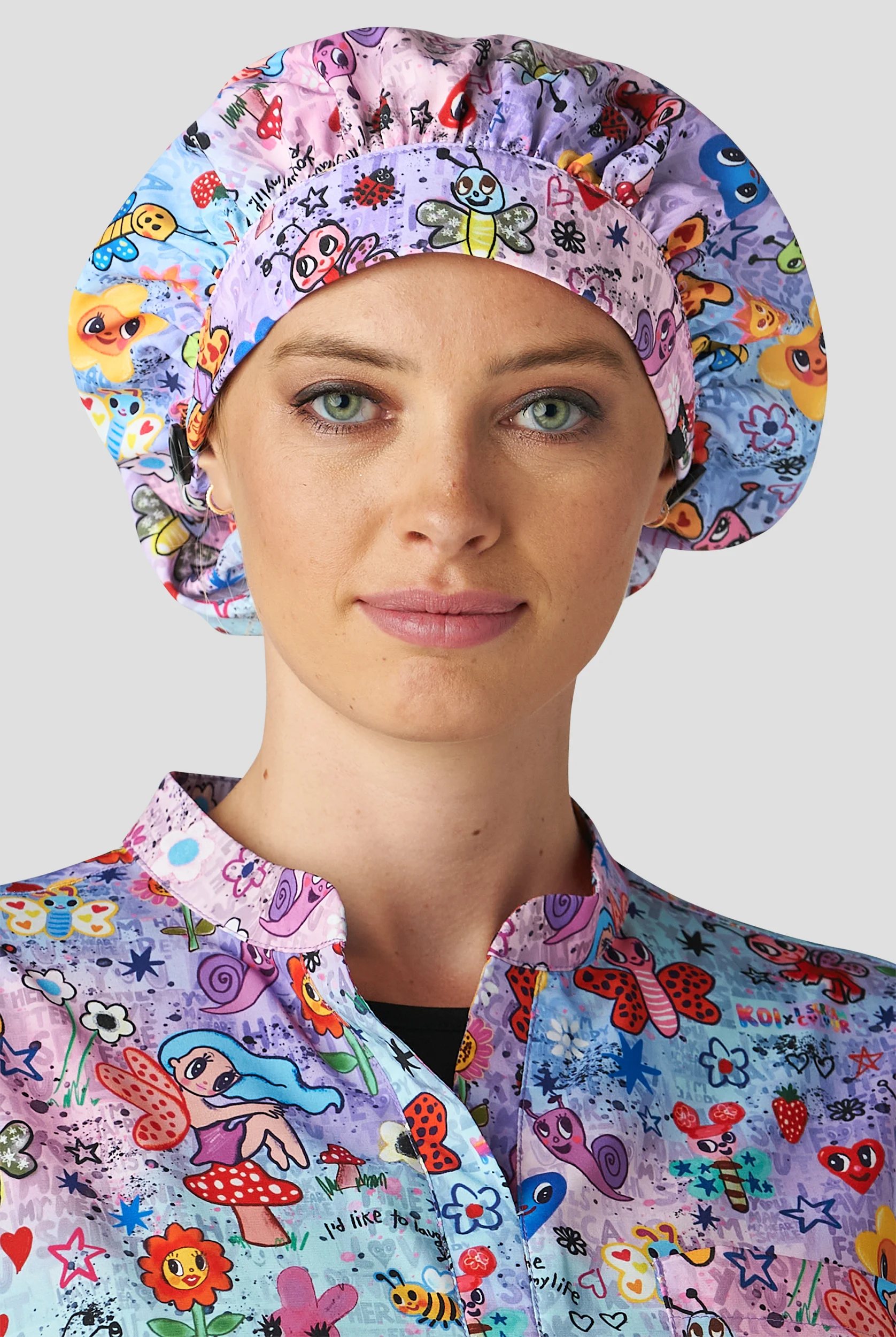 Koi Lite Spring Friends Scrub Hat