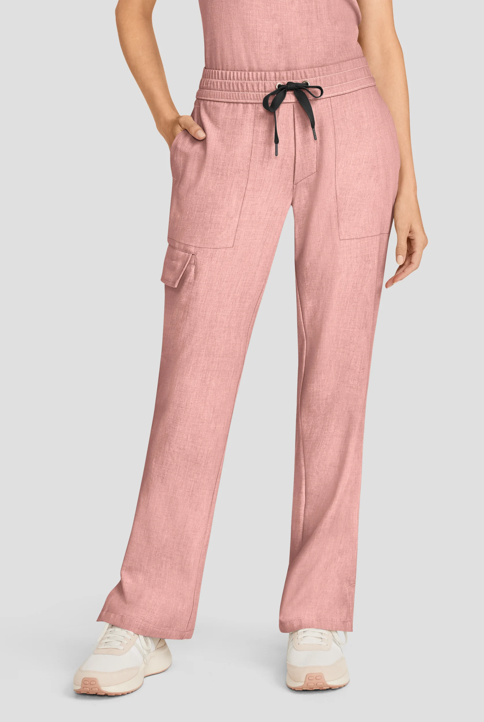 Healing Hands Quest Women's 4-Pocket STRETCH Straight Leg Drawstring Cargo Scrub Pant