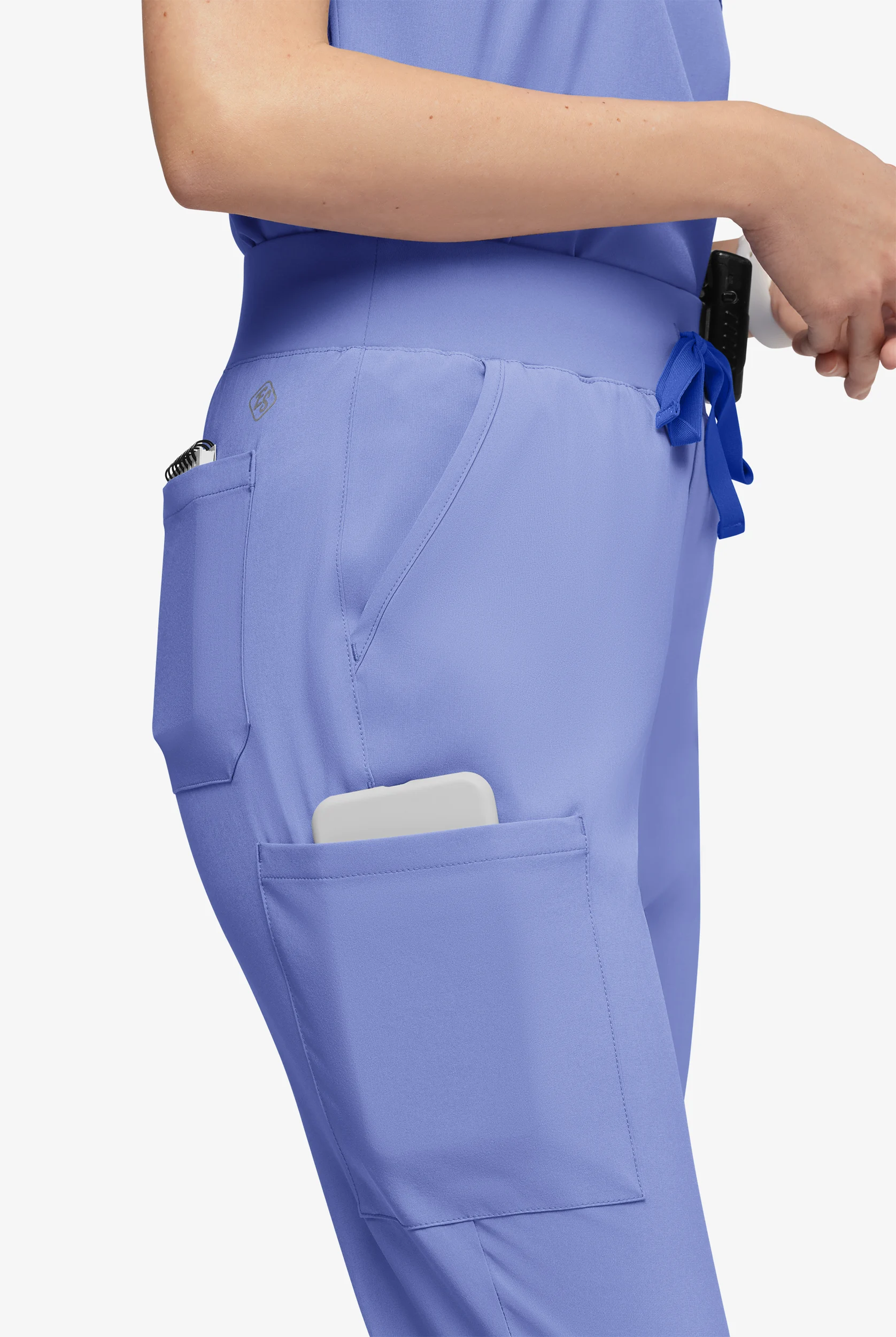 Easy STRETCH Olivia Women's 7-Pocket Slim Leg Jogger Scrub Pants - Petite