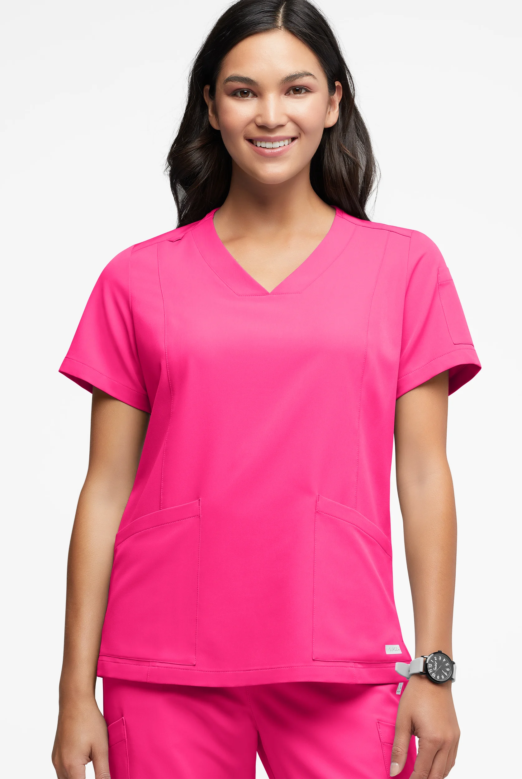 Blusa m&eacute;dica ReSurge Ruby con cuello en V y 5 bolsillos para mujer