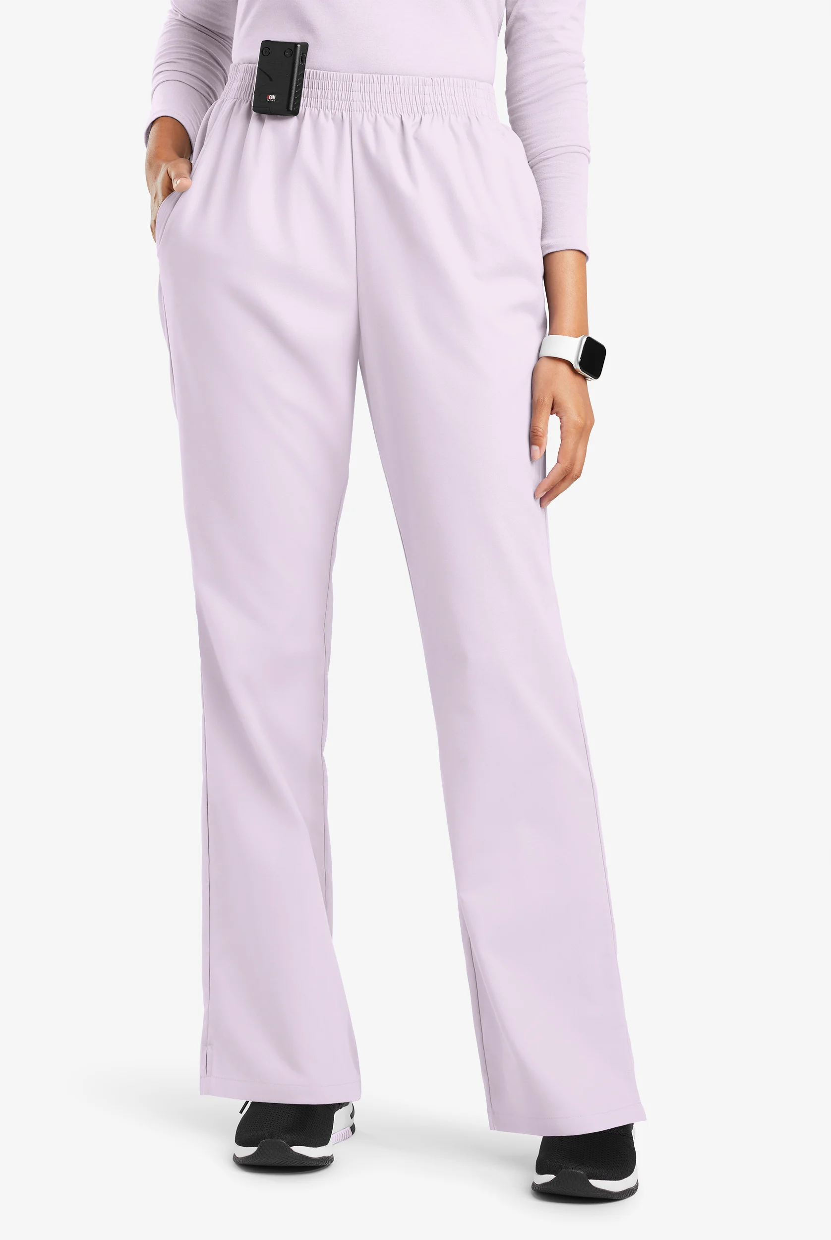 Butter-Soft Originals Women's 2-Pocket High Waisted Boot Cut Scrub Pants - Petite