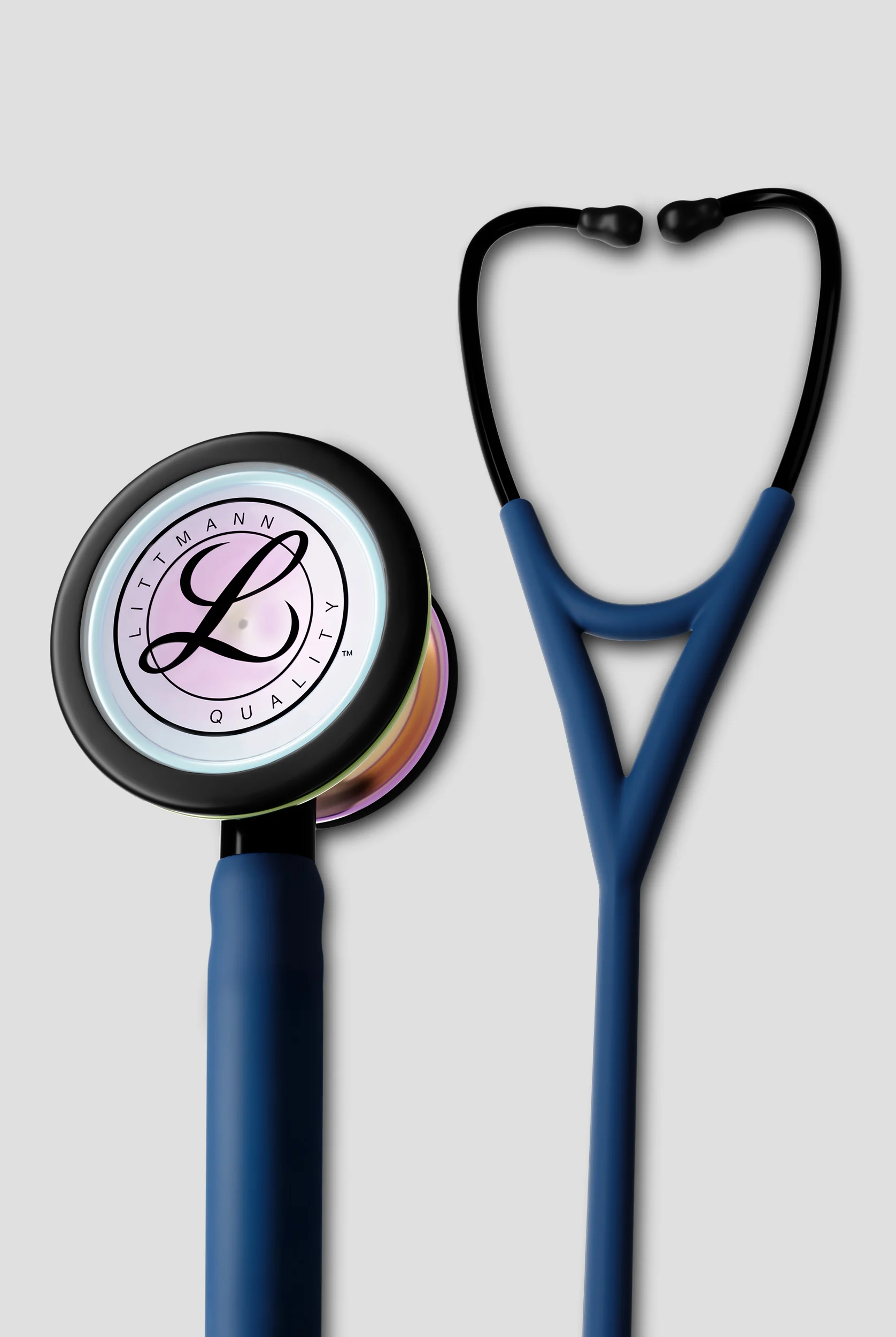 3M&trade; Littmann&reg; Cardiology IV&trade; High Polish Rainbow Finish Navy Blue Satin Tube Stethoscope
