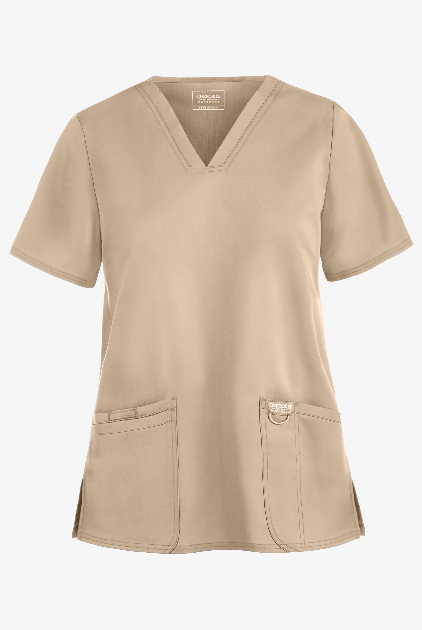 Cherokee Workwear Revolution Women's 3-Pocket STRETCH V-Neck Scrub Top