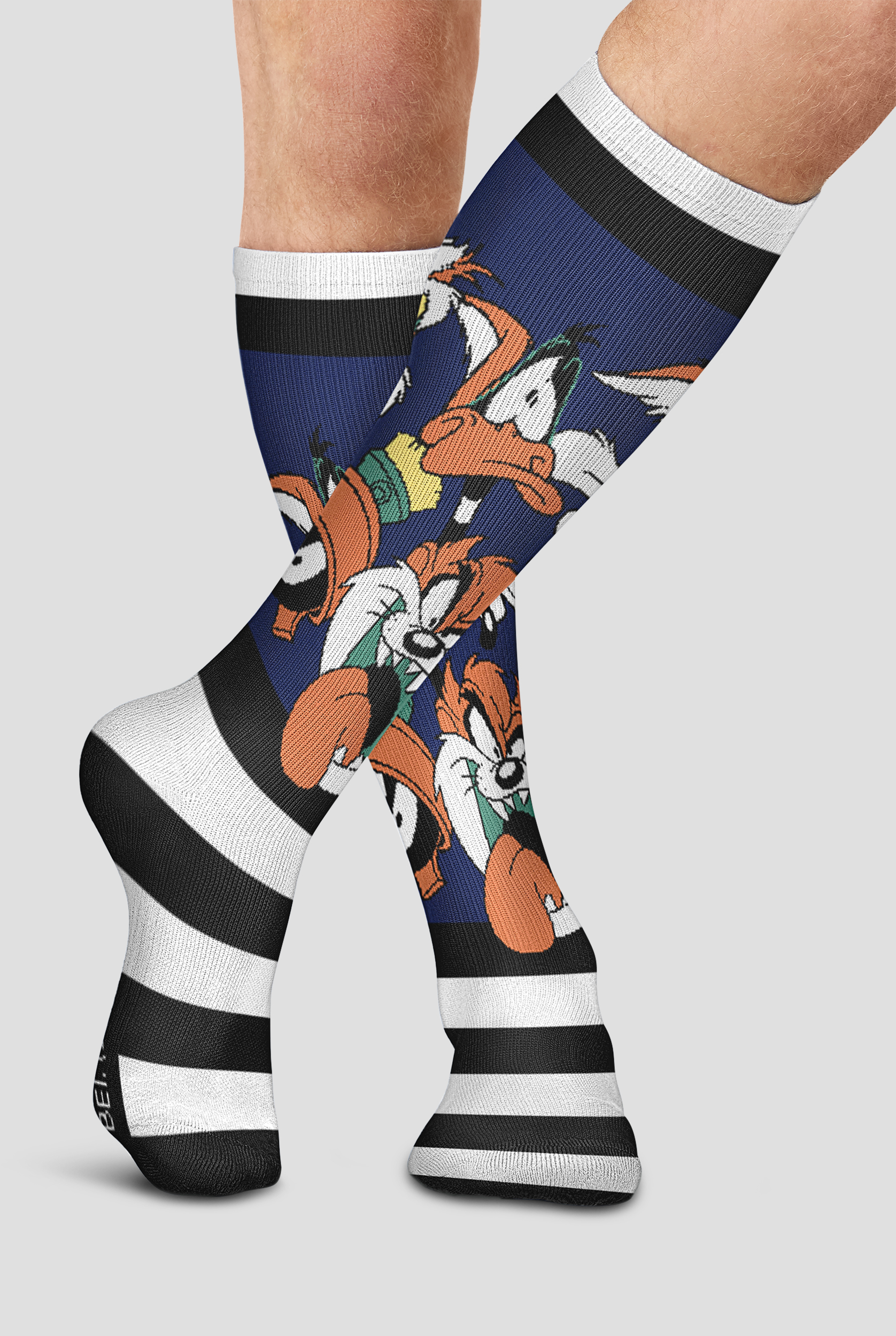 Tooniforms Mens Cute As Stripes 10-15 mmHG Light Compression Socks