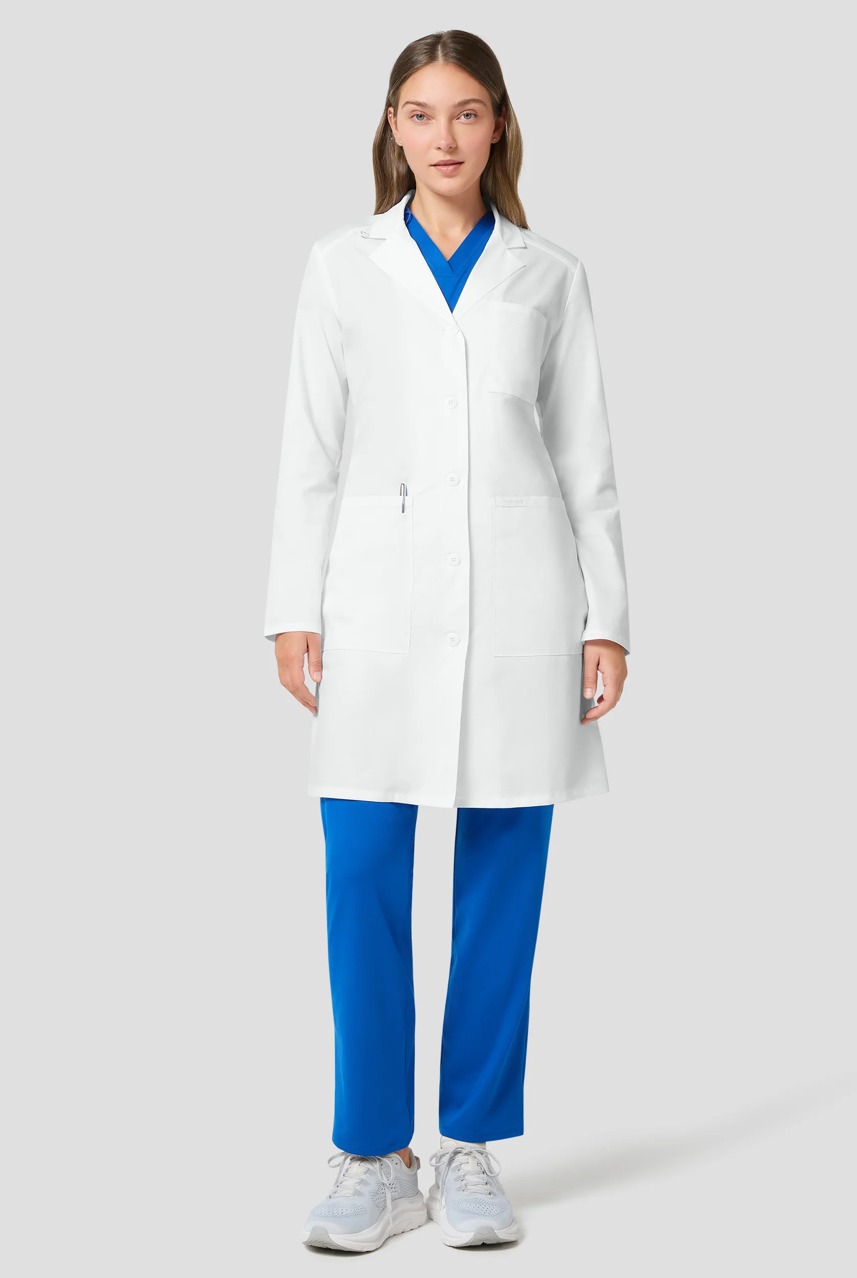 Cherokee Project Lab Women's 37" 3-Pocket Lab Coat