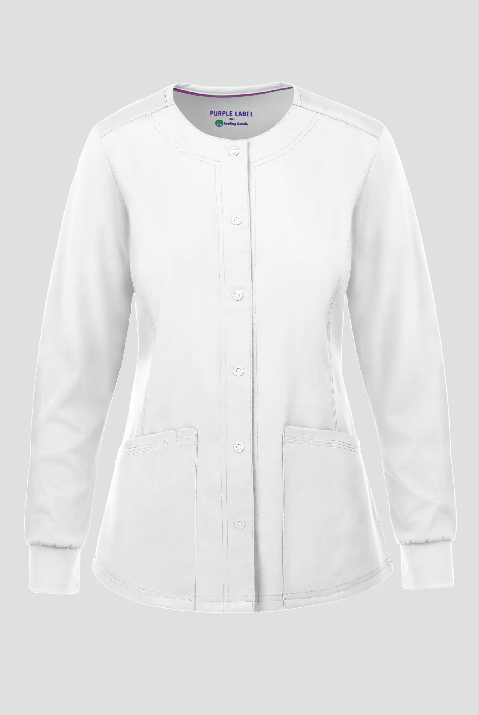 Healing Hands Purple Label Daisy Women's 4-Pocket STRETCH Scrub Jacket