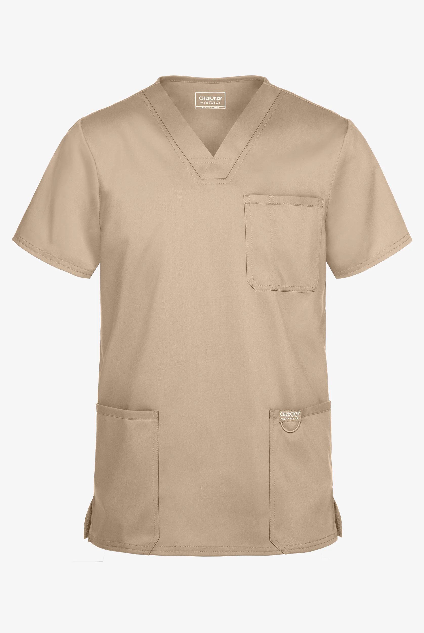 Cherokee Workwear Revolution Men's 3-Pocket STRETCH V-Neck Scrub Top