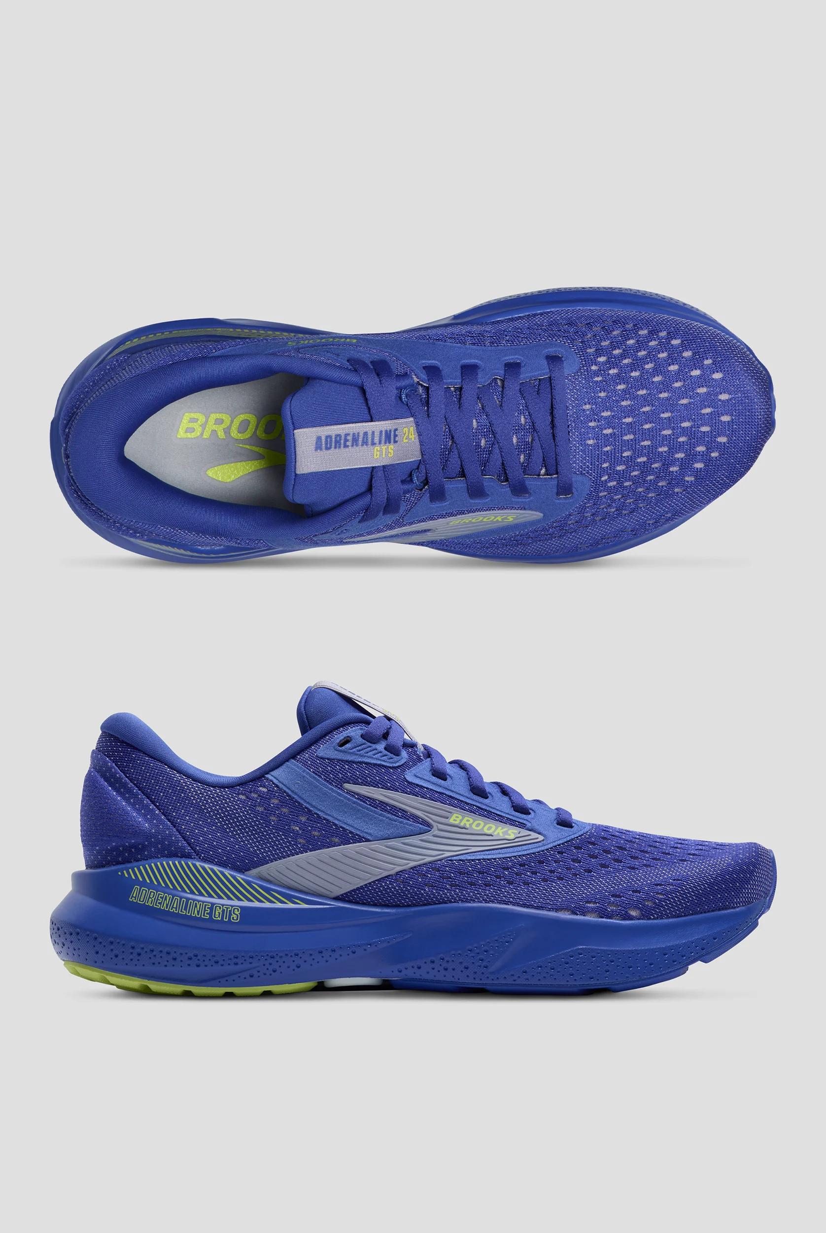 Zapatillas deportivas Brooks Adrenaline GTS 24 Amparo/Thistle/Yellow con cordones para mujer