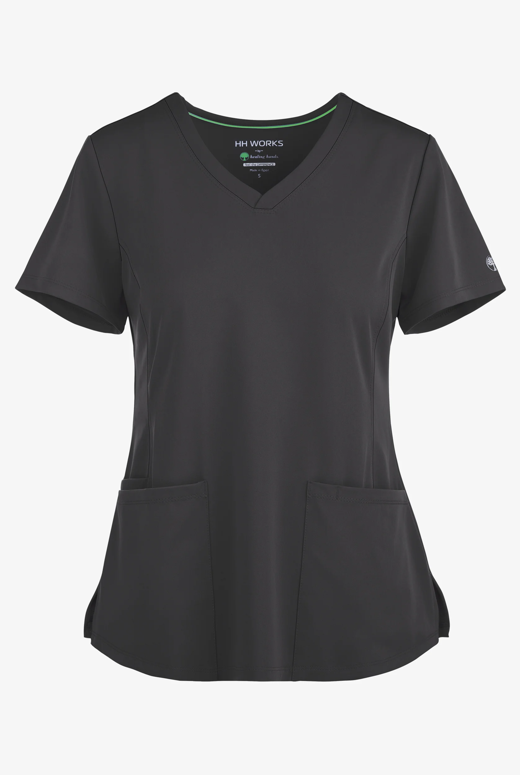 HH Works by Healing Hands Monica Women's 4-Pocket STRETCH V-Neck Scrub Top