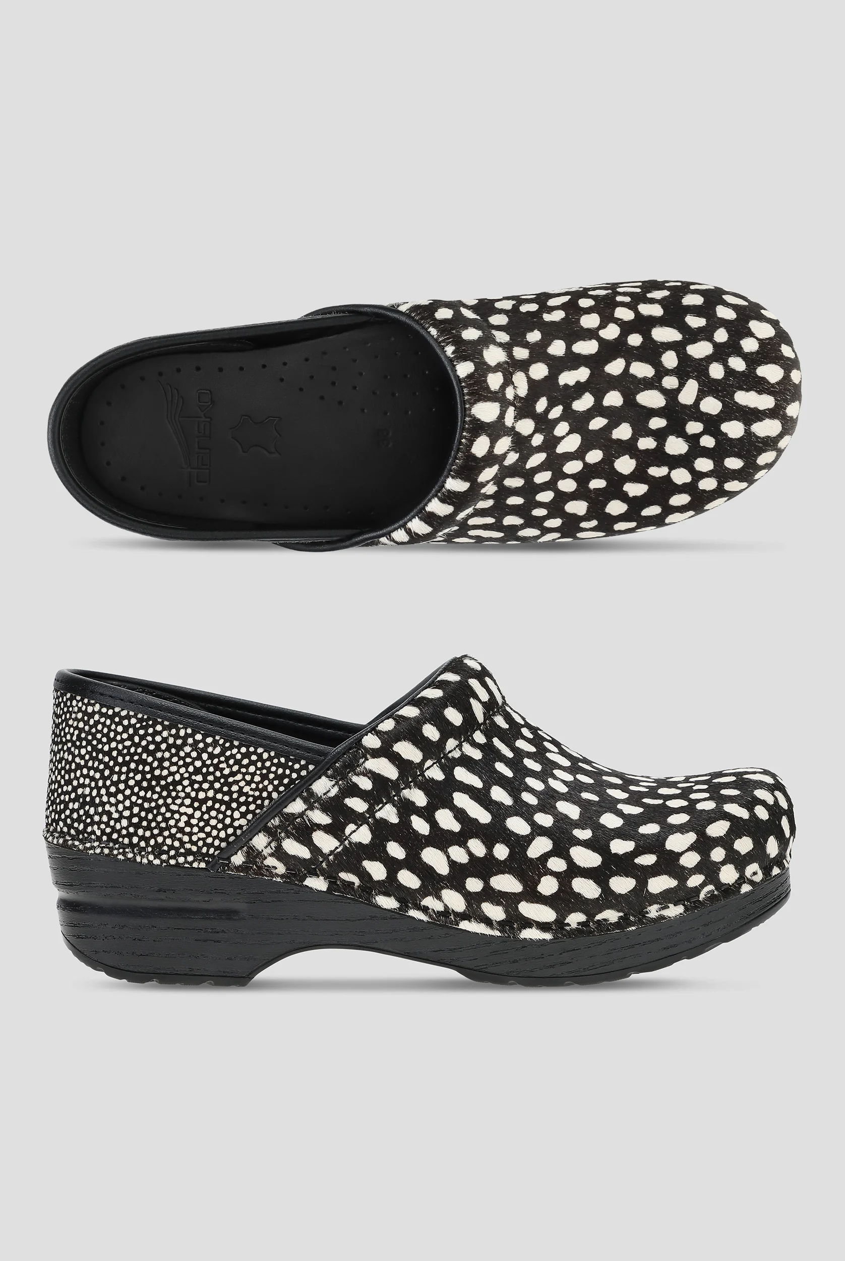 Dansko Women's Professional Spotted Haircalf Clog