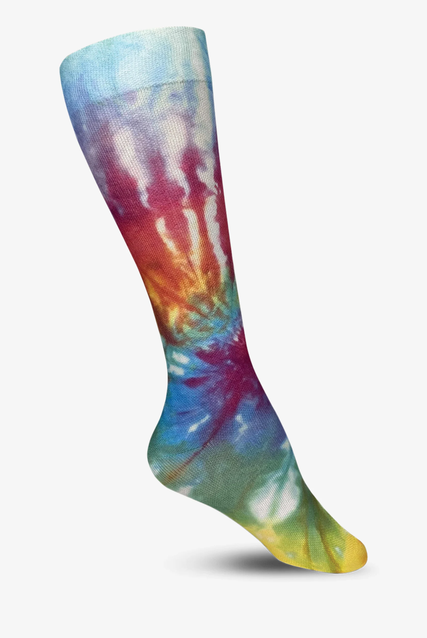 Prestige Tie Dye Rainbow Women's 15-20 mmHg Moderate Compression Socks