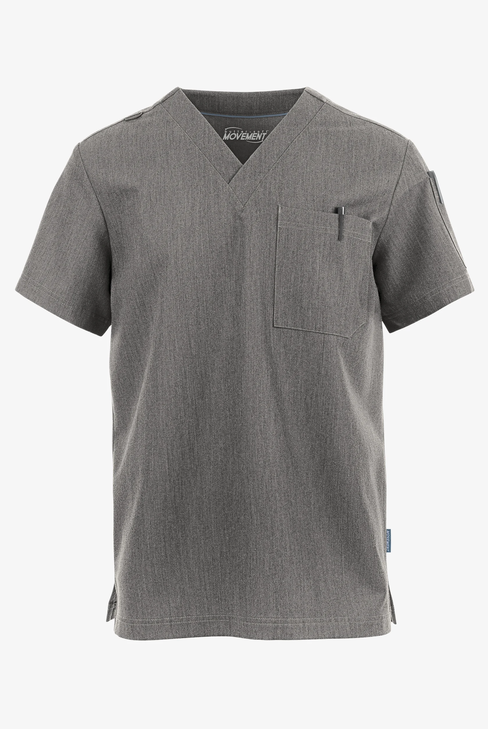 MOVEMENT by Butter-Soft Mars Men's 3-Pocket V-Neck Scrub Top