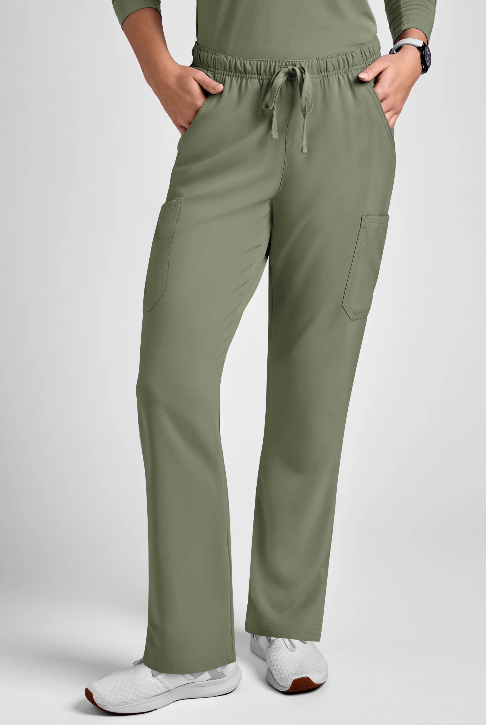 Easy STRETCH Eden Women's 4-Pocket Drawstring Scrub Pants - Petite